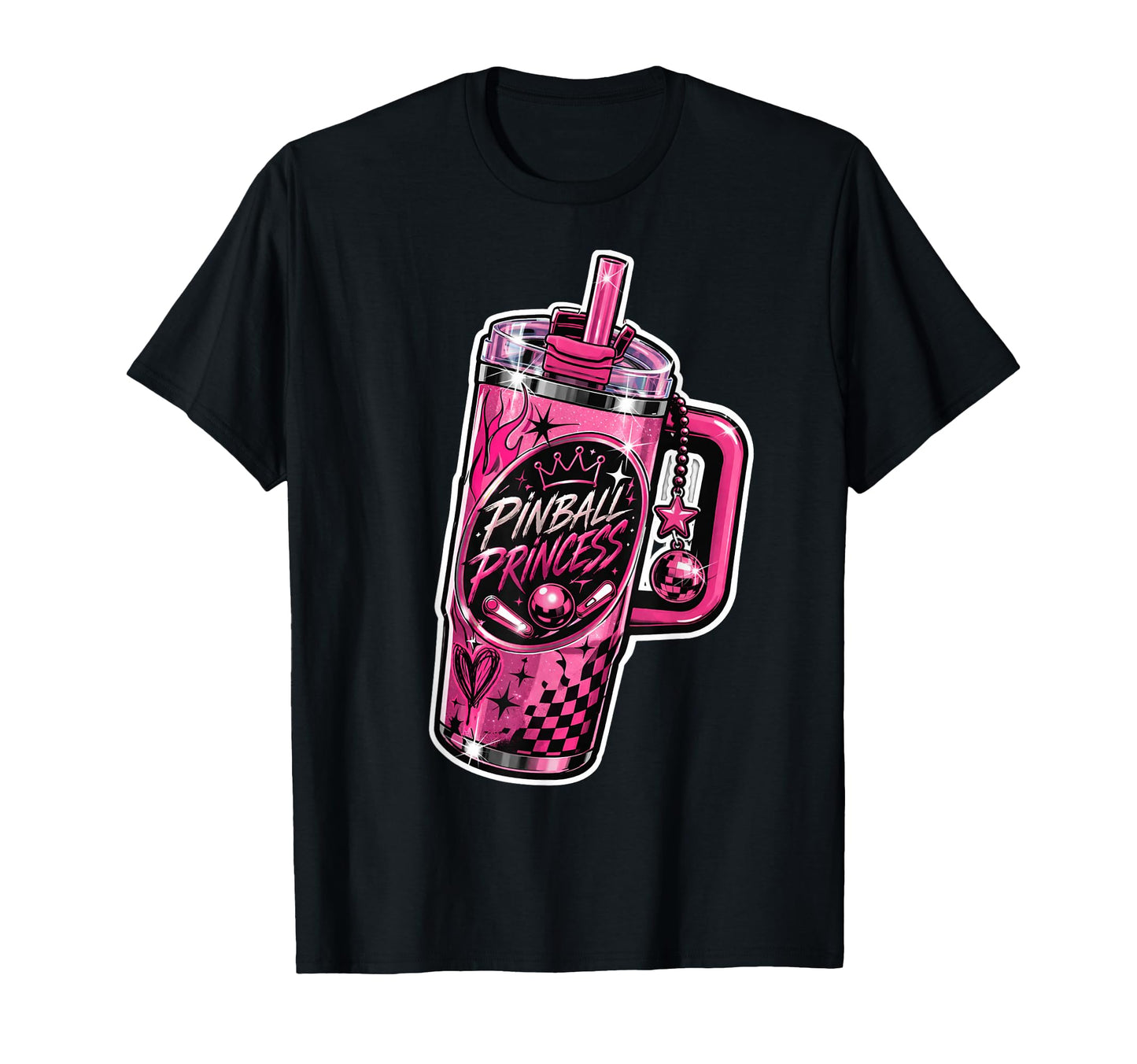 Pinball Princess Machines Funny Arcade T-Shirt - Novelty Apparel Men Women - T-Shirt, Sweatshirt, Hoodie