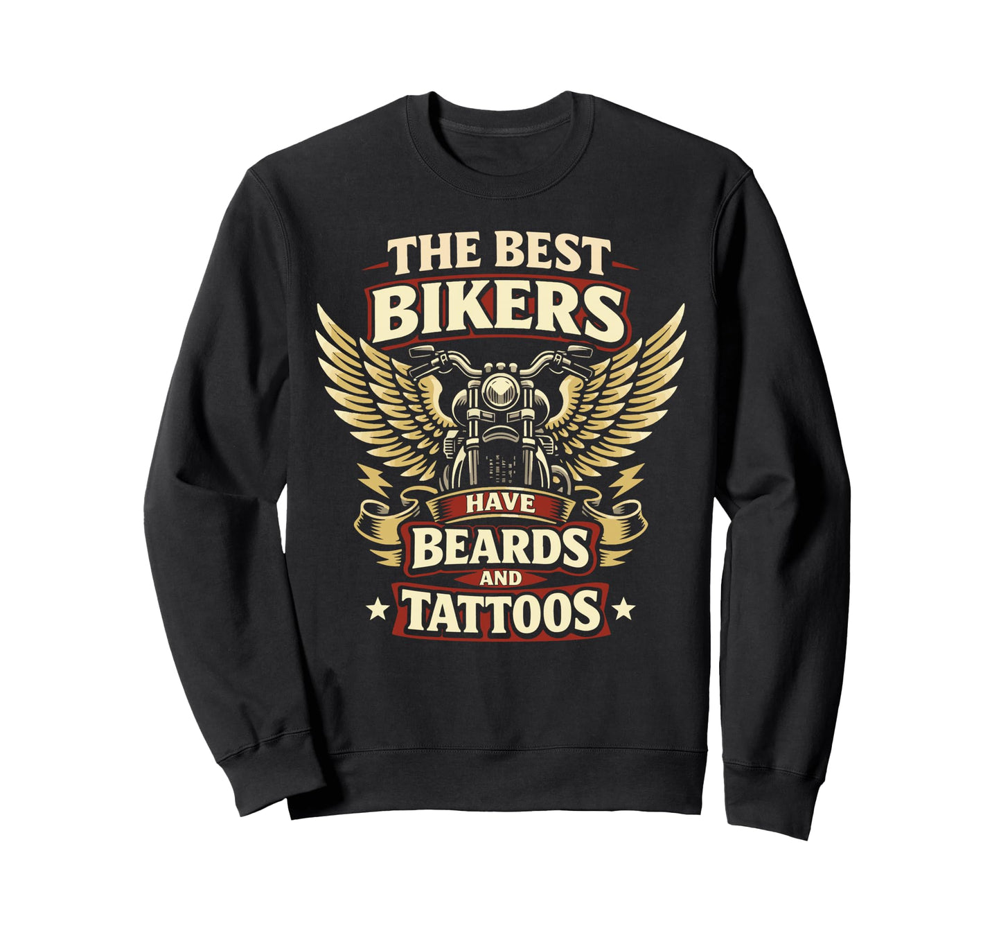 Motorcycle Biker Beard Tattoo Best Sweatshirt - Trendy Graphic Men Women - T-Shirt, Sweatshirt, Hoodie