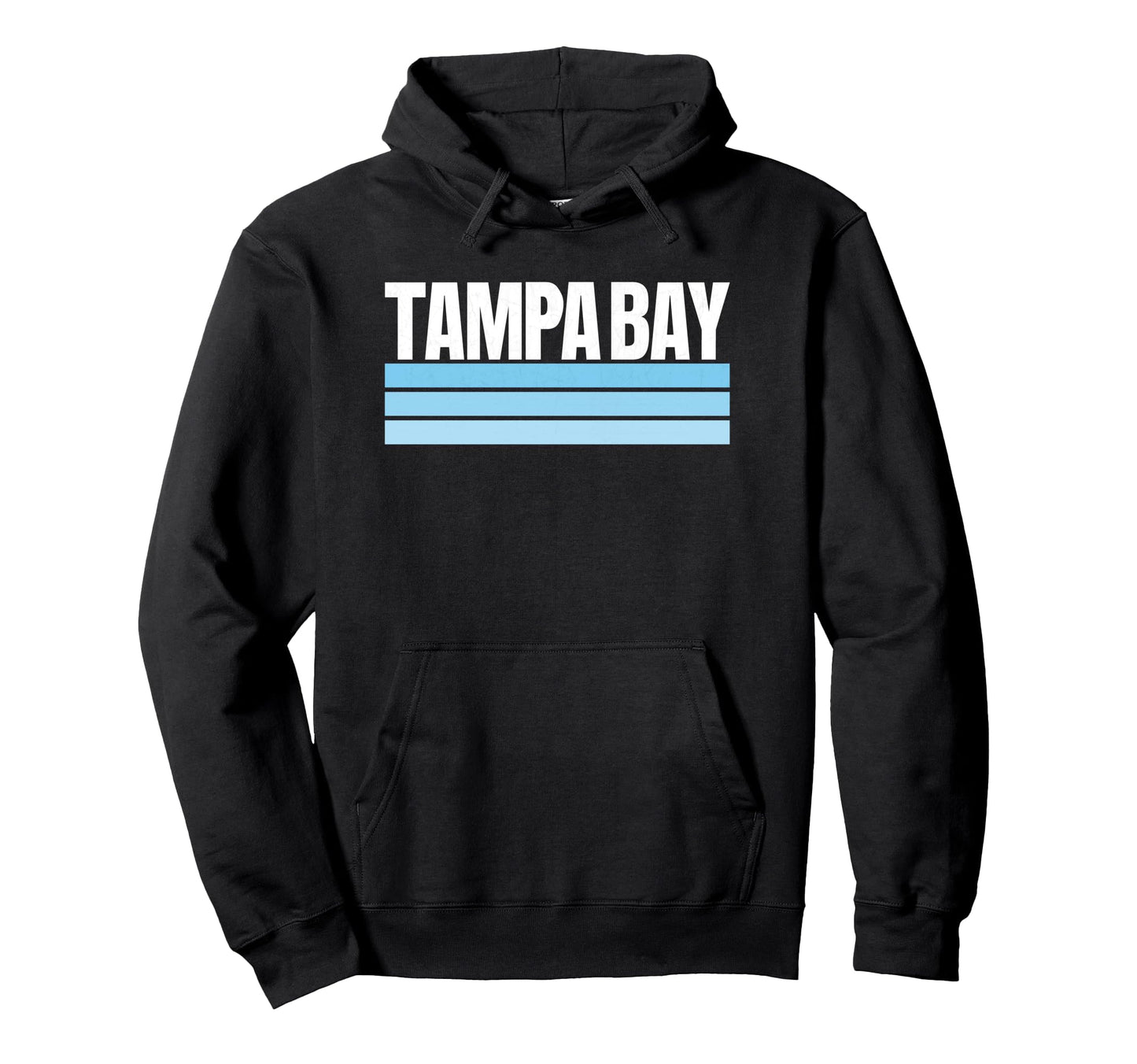 Tampa Bay Blue Light Blue Striped Hoodie - Minimalist Print Men Women - T-Shirt, Sweatshirt, Hoodie