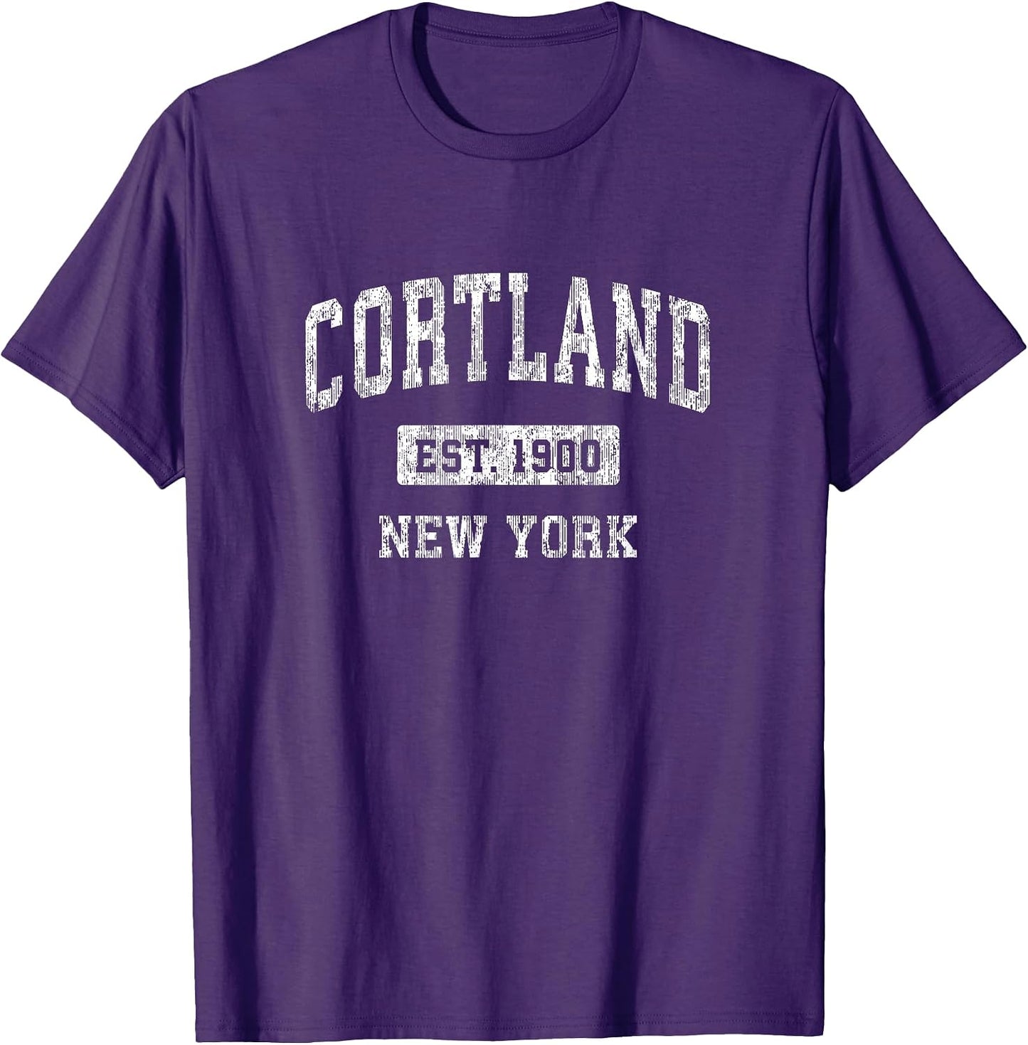 Cortland NY Retro - Adult & Kids T-Shirts, Sweatshirts & Hoodies apparel design preview 1
