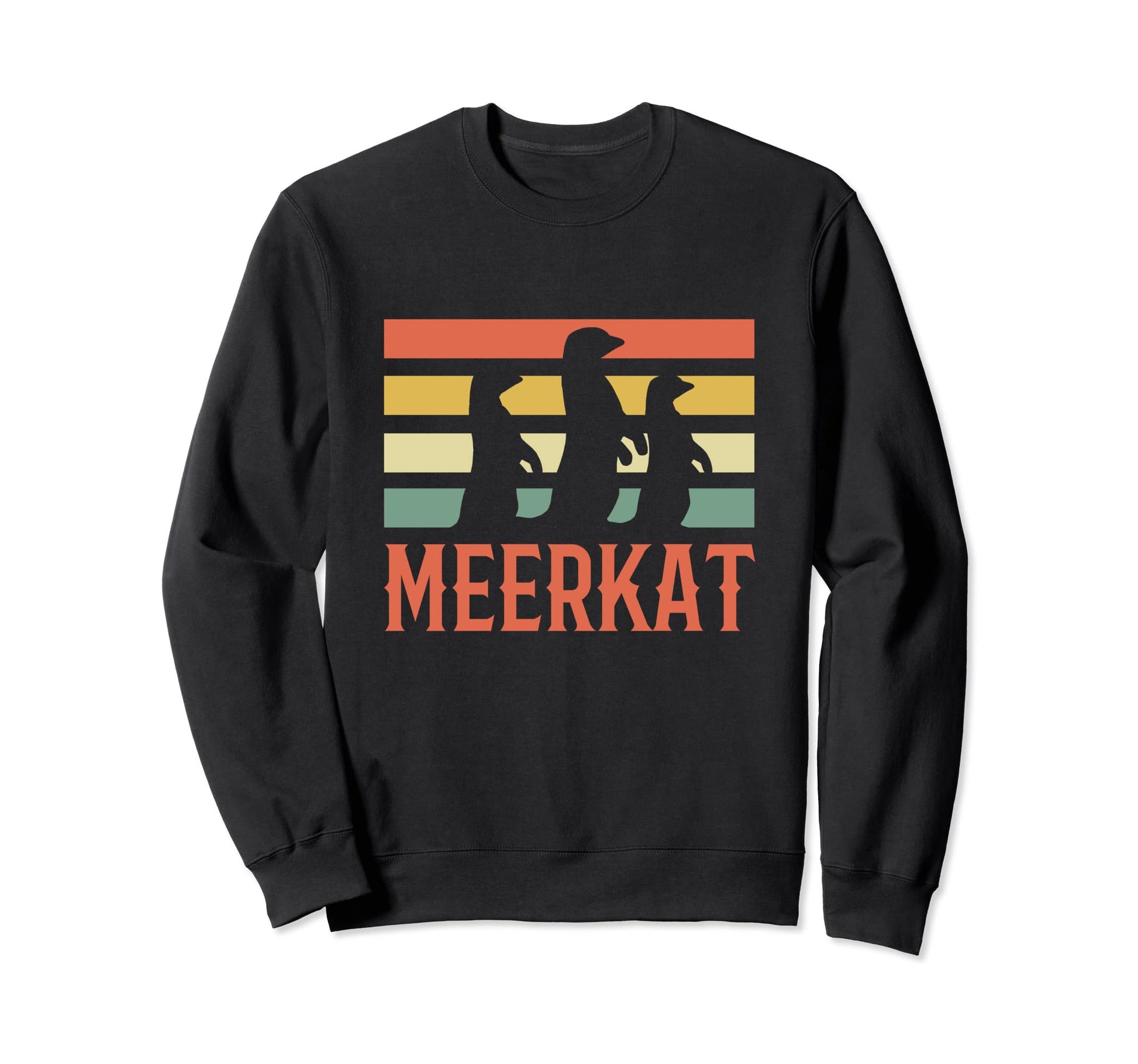 Striped African Animal Silhouette Sweatshirt - Unique Graphic for Adults - T-Shirt, Sweatshirt, Hoodie