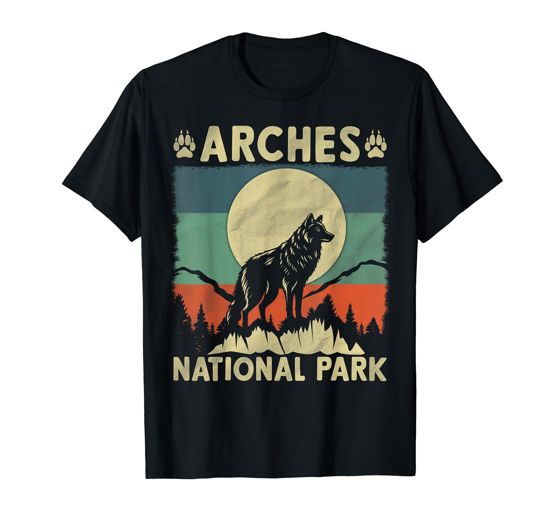 Wolf Arches National Park T-Shirt - Unique Graphic Men Women - T-Shirt, Sweatshirt, Hoodie