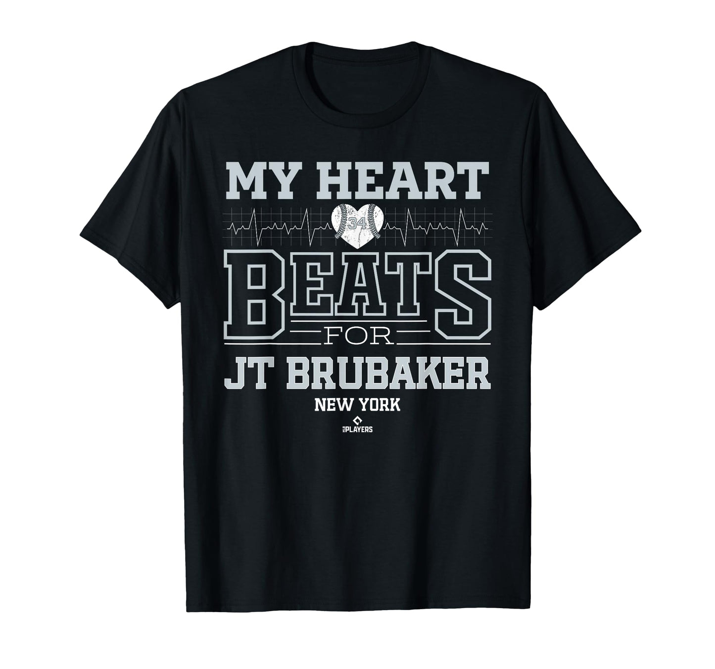My Heart Beats Jt Brubaker New York T-Shirt - Aesthetic Graphic for Adults - T-Shirt, Sweatshirt, Hoodie