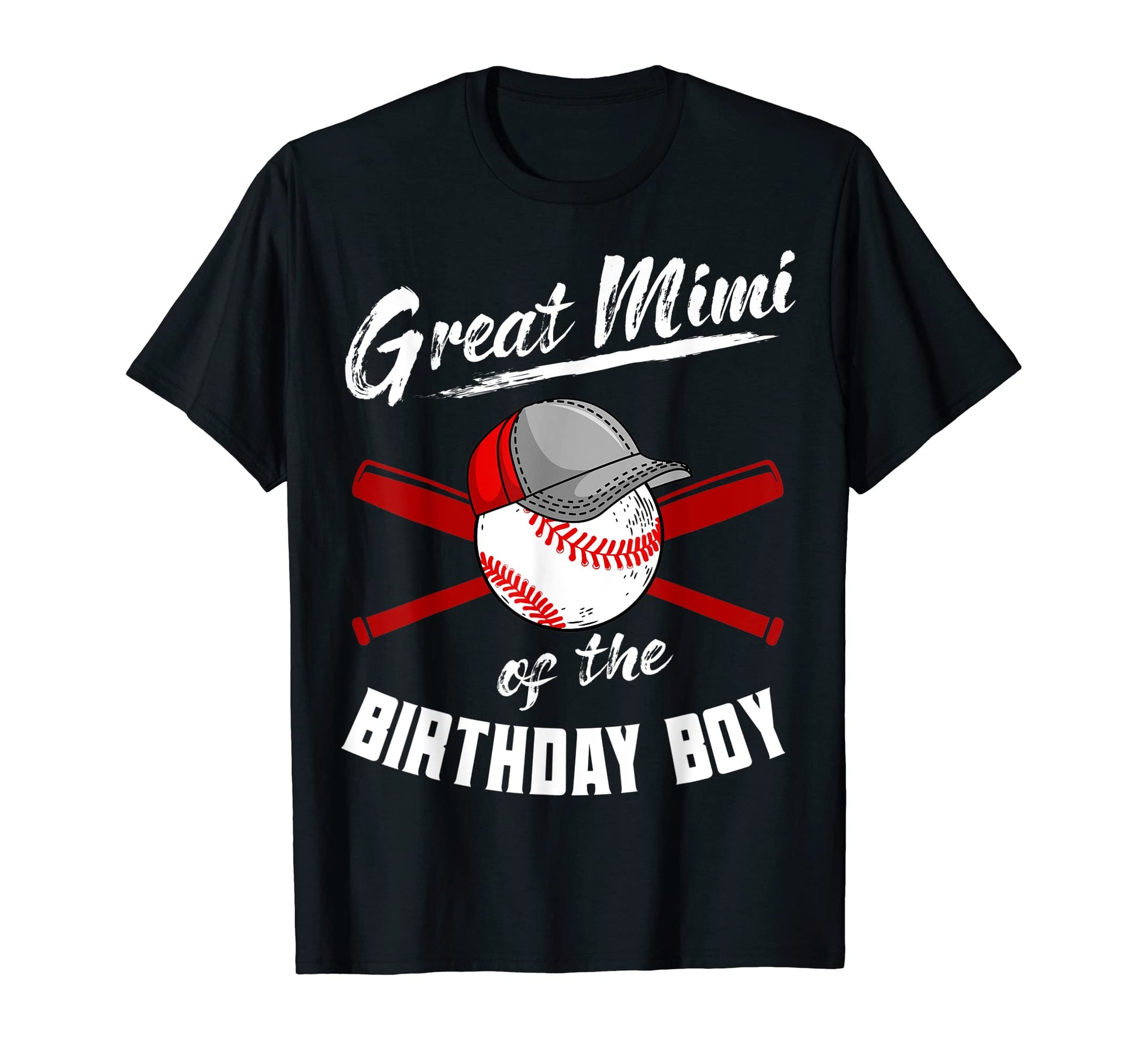 Great Mimi Birthday Baseball Bday Party T-Shirt - Minimalist Print Unisex - T-Shirt, Sweatshirt, Hoodie