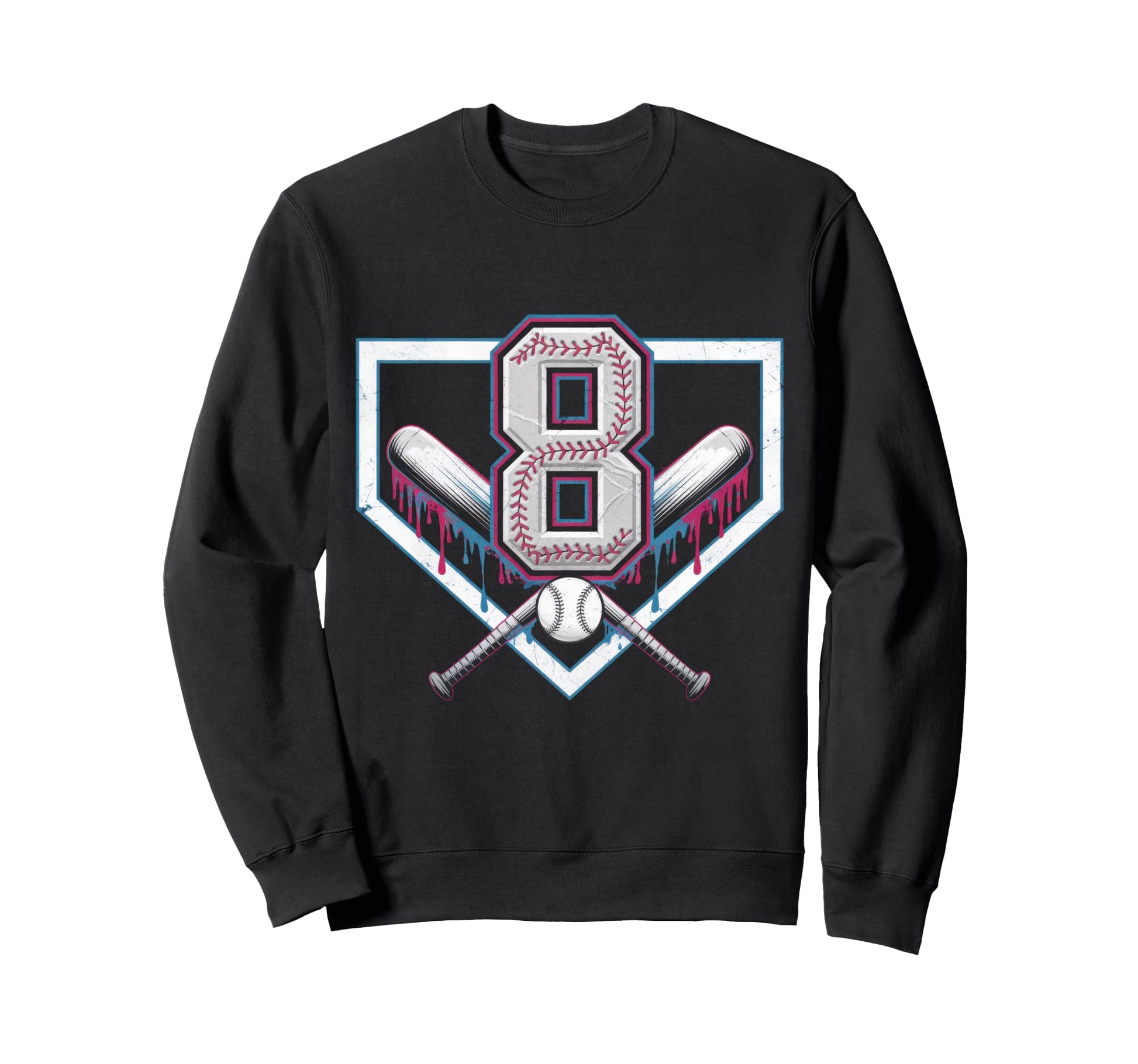 Sprinkle 8Th Birthday Baseball Home Sweatshirt - Fun Novelty Design Unisex - T-Shirt, Sweatshirt, Hoodie