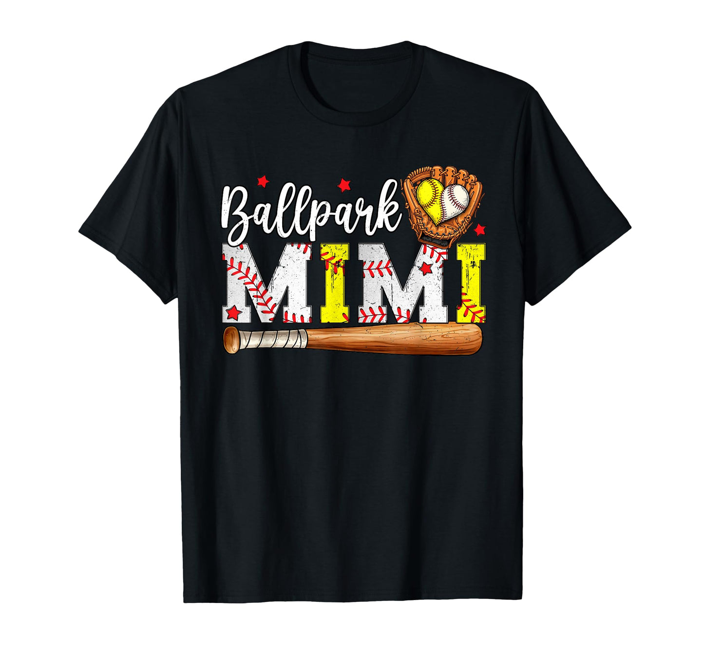 Ballpark Mimi Softball Mimi Baseball T-Shirt - Unique Graphic for Adults - T-Shirt, Sweatshirt, Hoodie