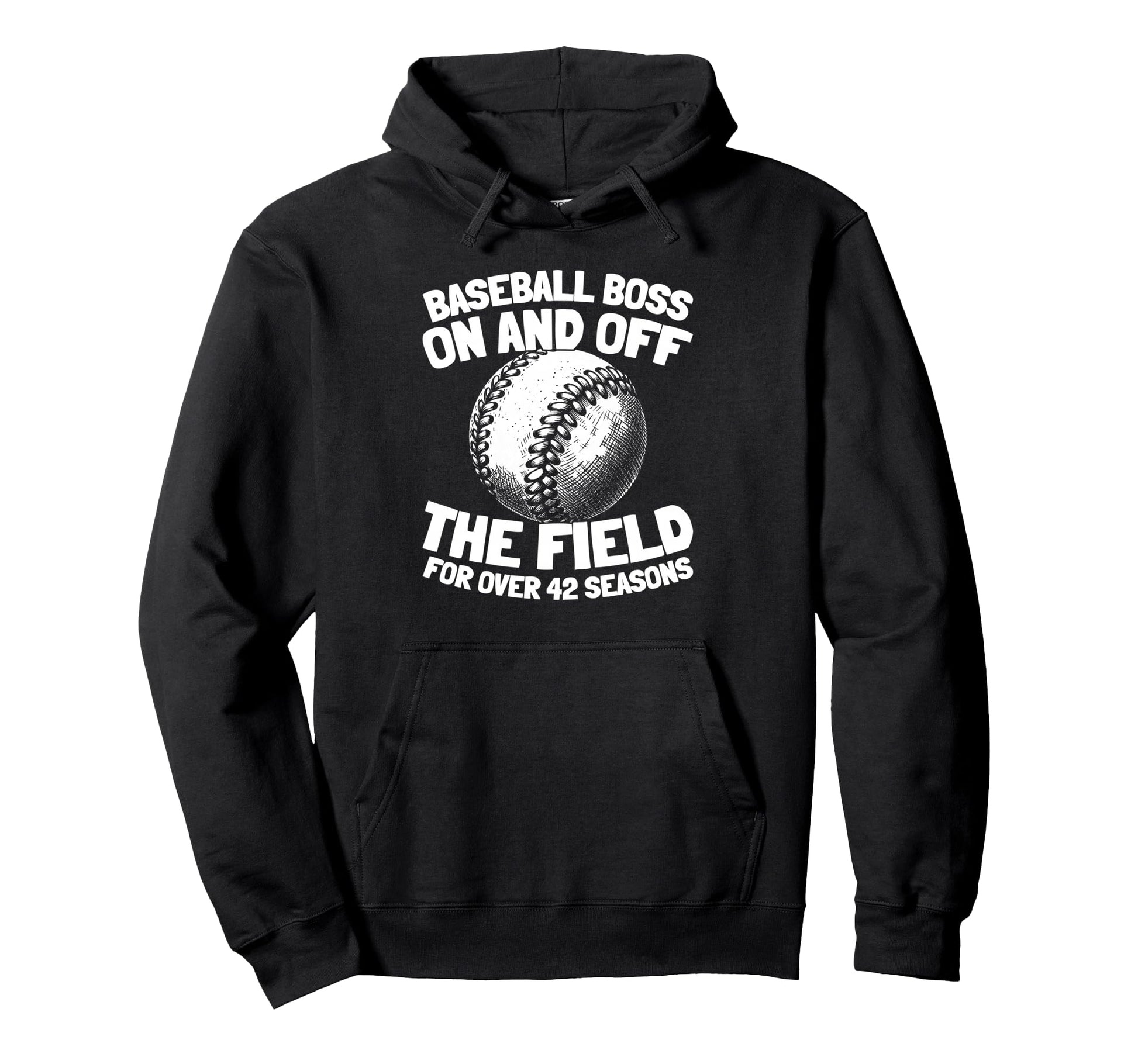 42 Years Old Team Player Baseball Hoodie - Graphic Print Men Women - T-Shirt, Sweatshirt, Hoodie