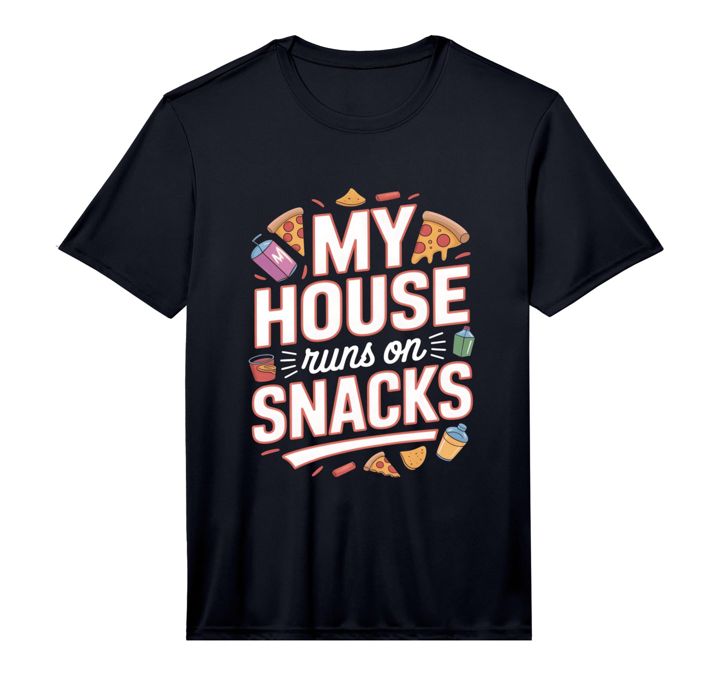 Mens My House Runs Snacks Funny T-Shirt - Minimalist Print Men Women - T-Shirt, Sweatshirt, Hoodie