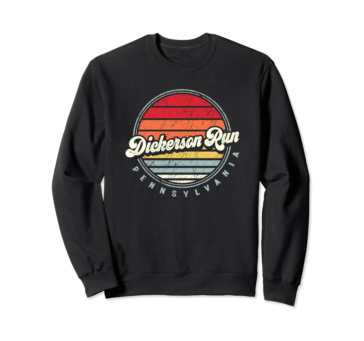 Dickerson Run Home State 70S Sunset Sweatshirt - Streetwear Style Unisex - T-Shirt, Sweatshirt, Hoodie