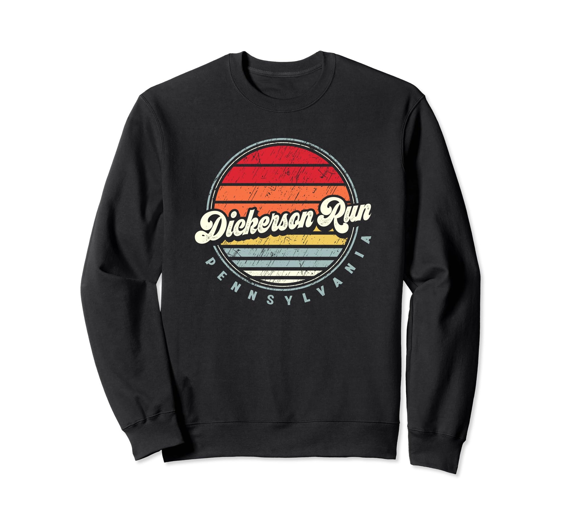 Dickerson Run Home State 70S Sunset Sweatshirt - Streetwear Style Unisex - T-Shirt, Sweatshirt, Hoodie