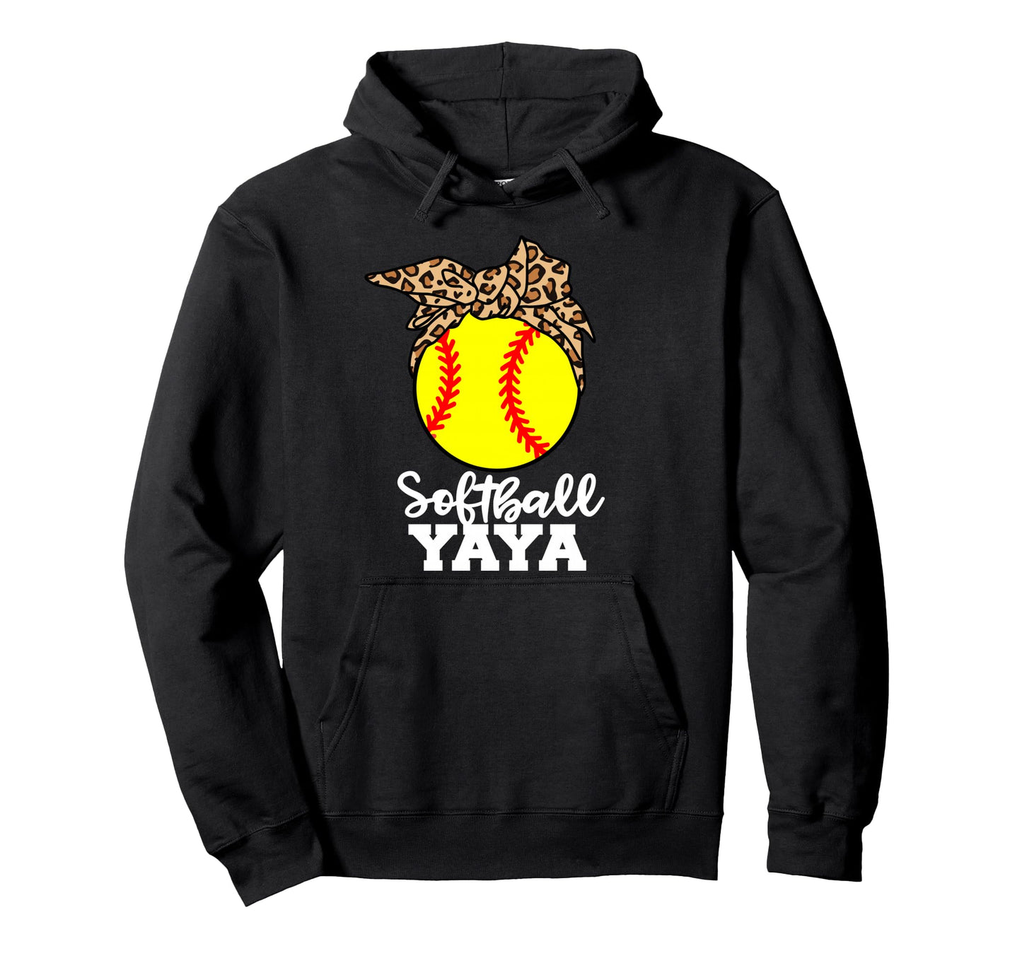 Softball Yaya Funny Softball Player Hoodie - Custom Art Print Unisex - T-Shirt, Sweatshirt, Hoodie