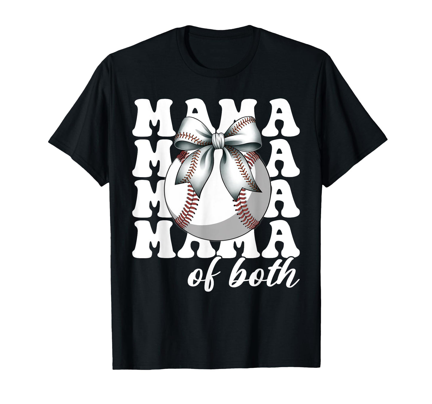 Leopard Mothers Day Mama Mom Both Baseball T-Shirt - Trendy Graphic Unisex - T-Shirt, Sweatshirt, Hoodie