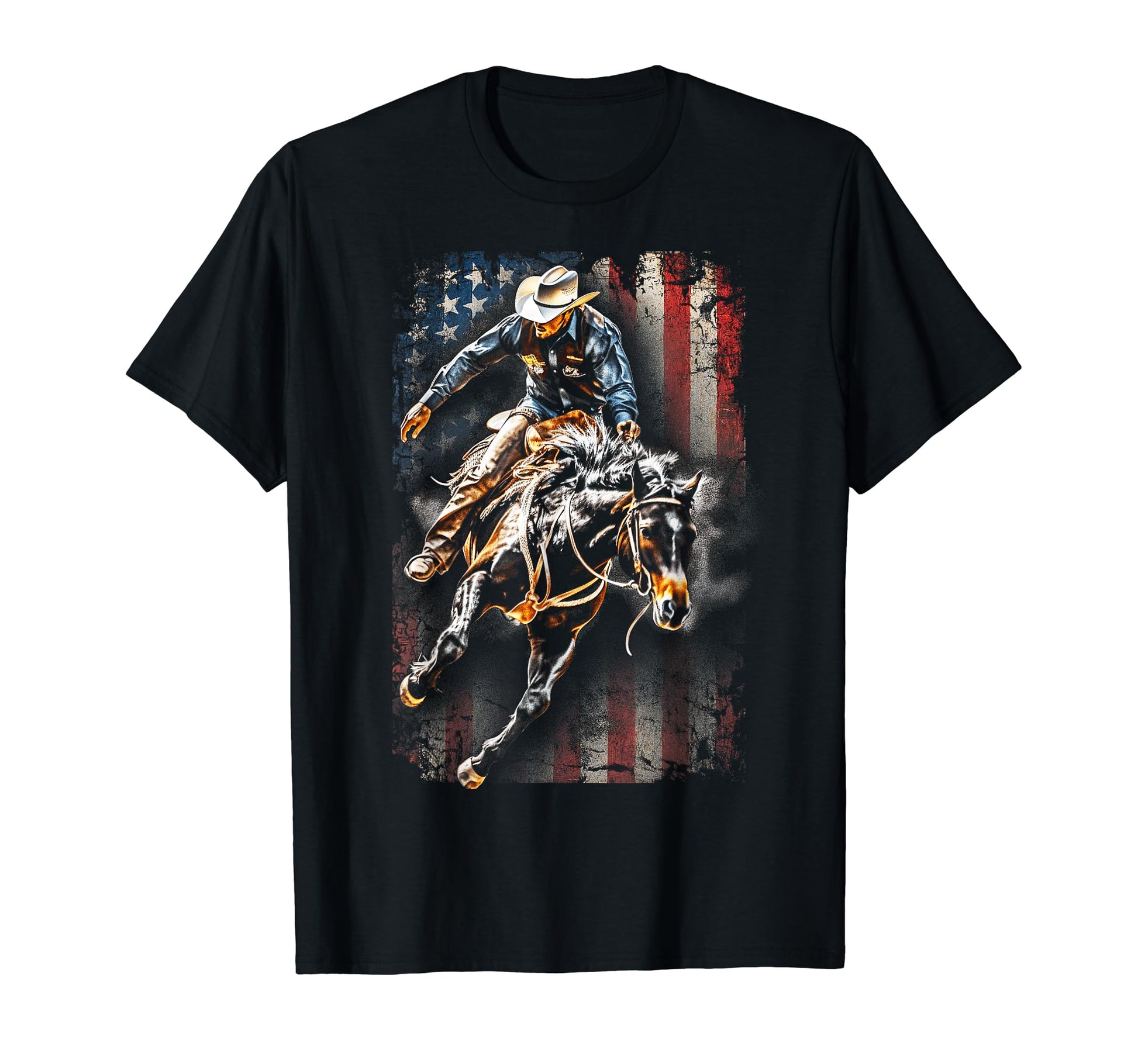 Cowboy Rodeo Horse Riding Usa Cowboy T-Shirt - Graphic Print for Adults - T-Shirt, Sweatshirt, Hoodie