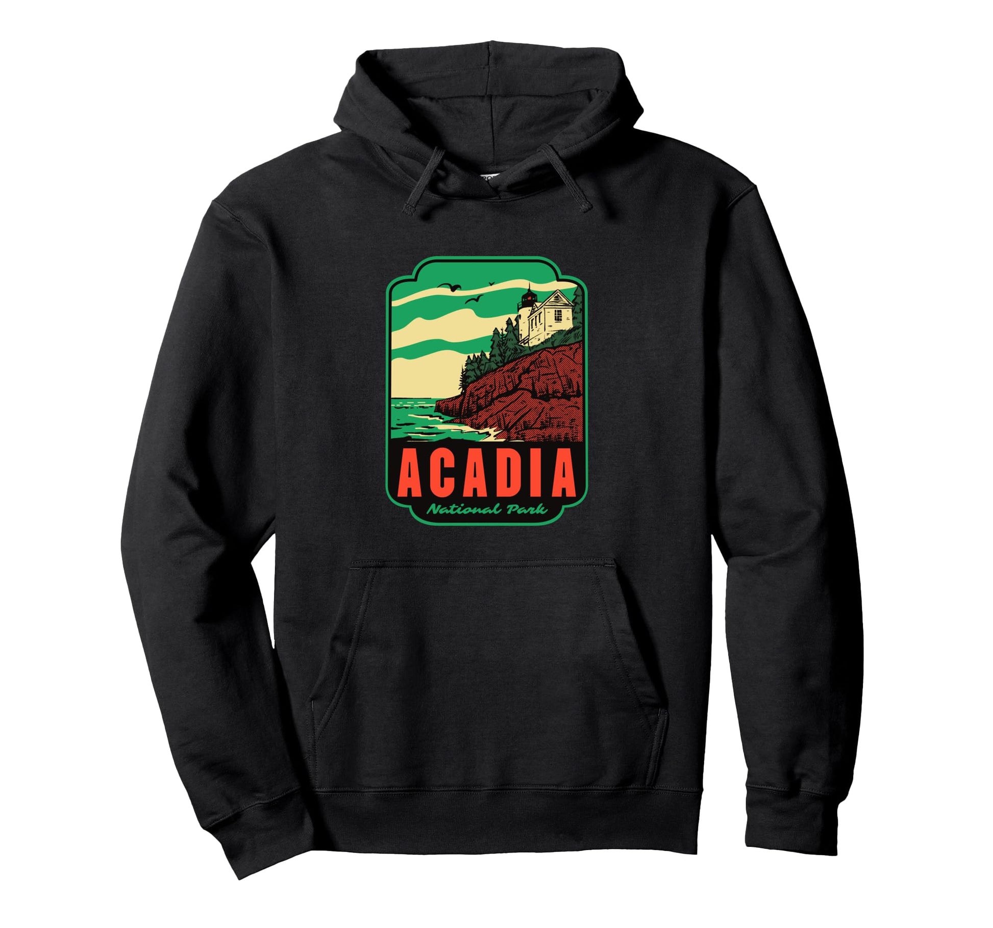 Acadia National Park Maine Hoodie - Aesthetic Graphic Unisex - T-Shirt, Sweatshirt, Hoodie