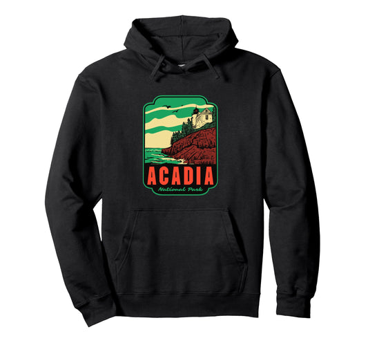 Acadia National Park Maine Hoodie - Aesthetic Graphic Unisex - T-Shirt, Sweatshirt, Hoodie
