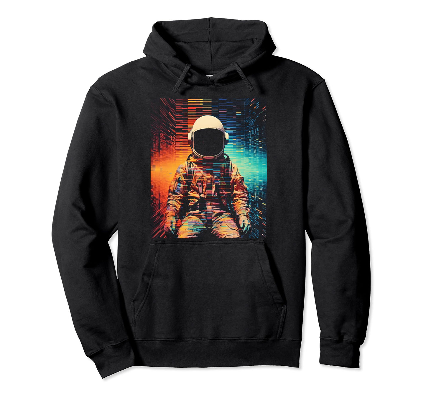 Synthwave Astronaut Cyberpunk 80S Sci Hoodie - Fun Novelty Design Unisex - T-Shirt, Sweatshirt, Hoodie