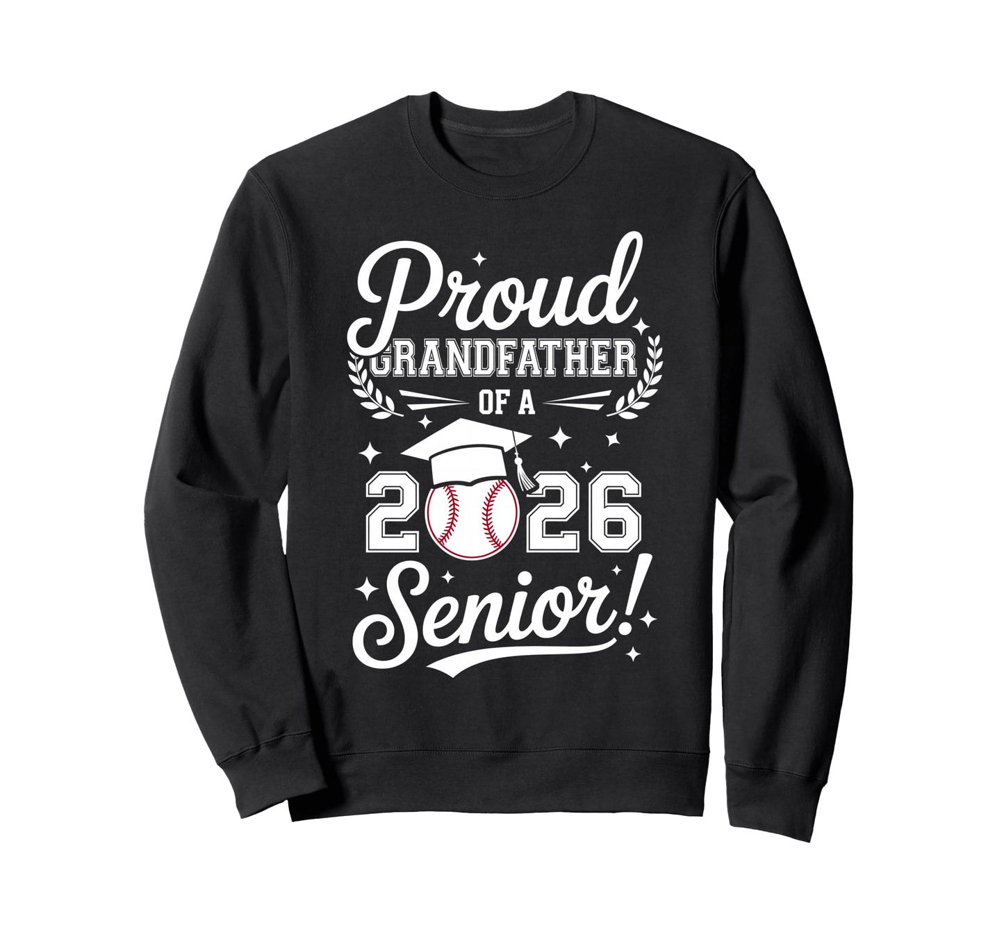 Proud Grandfather 2026 Senior Sweatshirt - Minimalist Print Unisex - T-Shirt, Sweatshirt, Hoodie