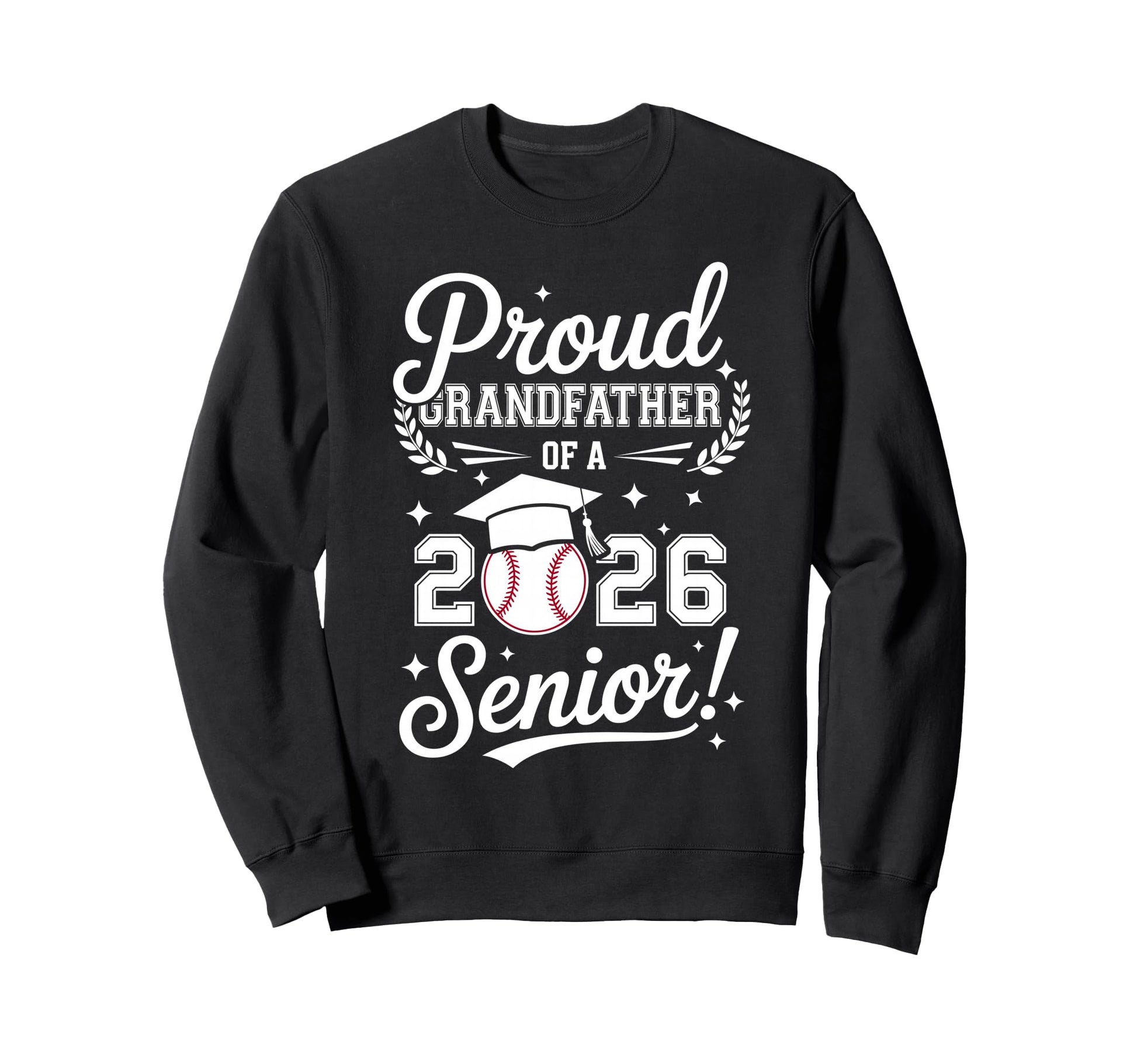 Proud Grandfather 2026 Senior Sweatshirt - Minimalist Print Unisex - T-Shirt, Sweatshirt, Hoodie