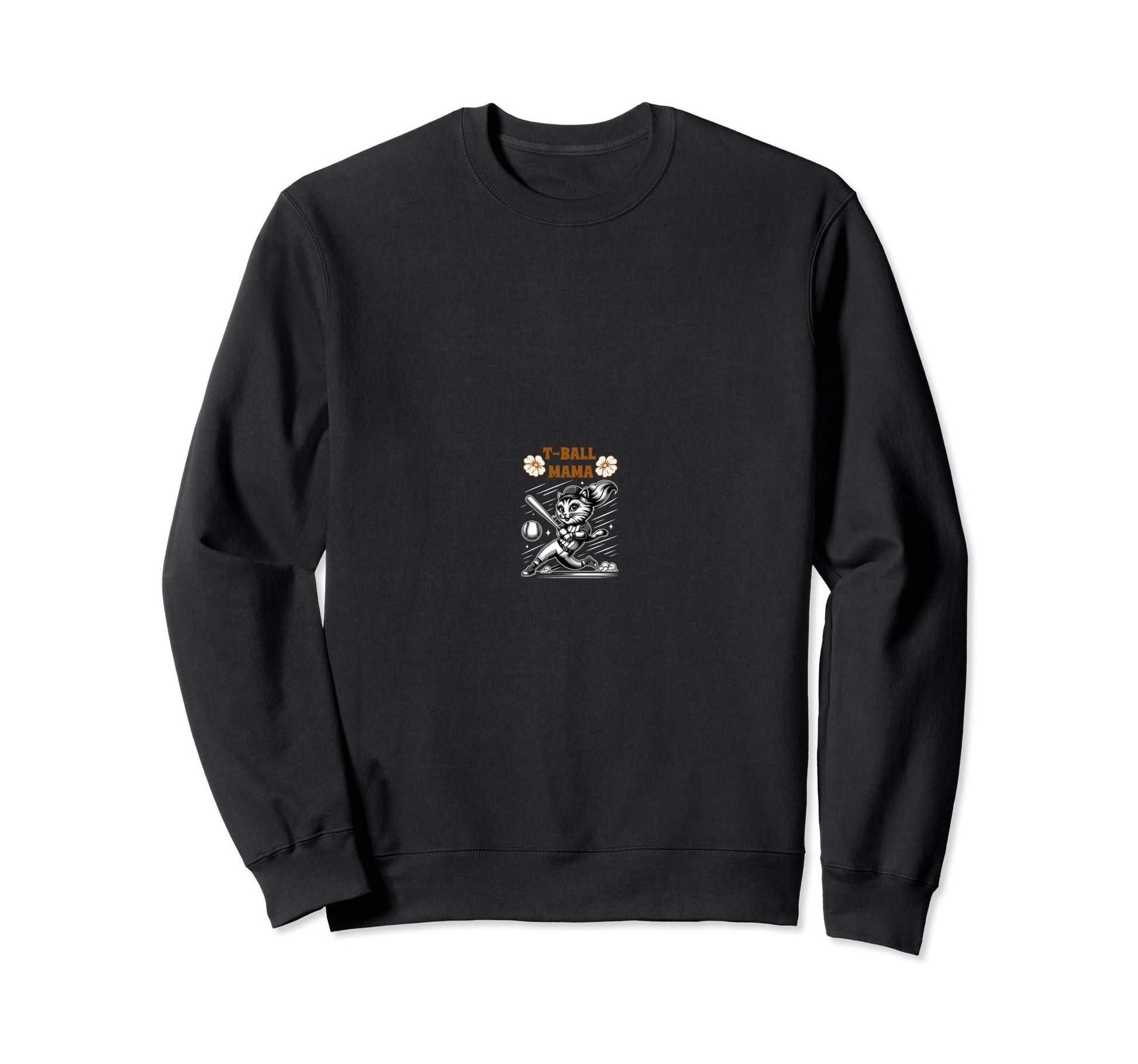 Teeball Mom Leopard T Ball Mom Sweatshirt - Minimalist Print Unisex - T-Shirt, Sweatshirt, Hoodie