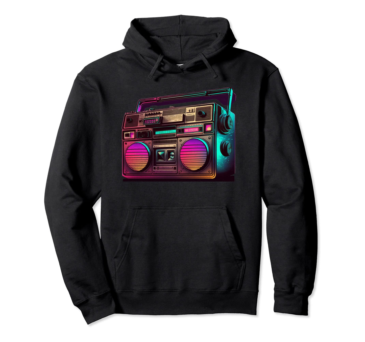 Retrowave Synthwave 80S Eighties Hoodie - Fun Novelty Design for Adults - T-Shirt, Sweatshirt, Hoodie