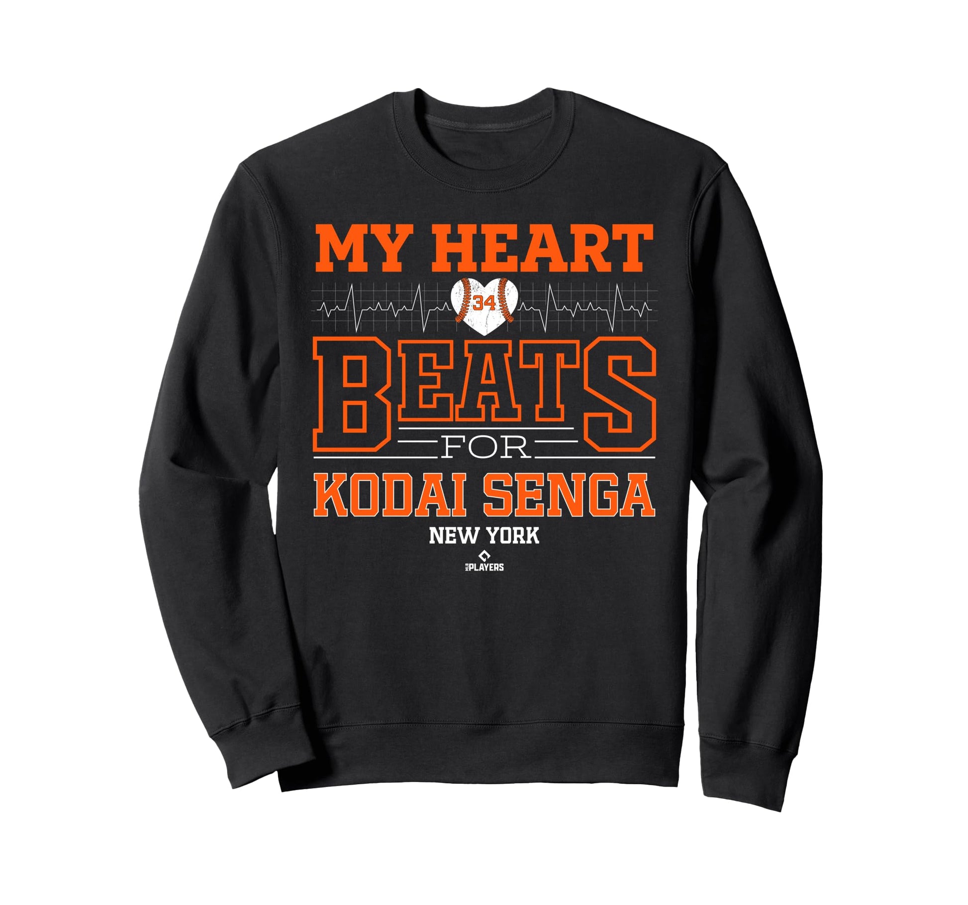 My Heart Beats Kodai Senga New York Sweatshirt - Trendy Graphic Men Women - T-Shirt, Sweatshirt, Hoodie