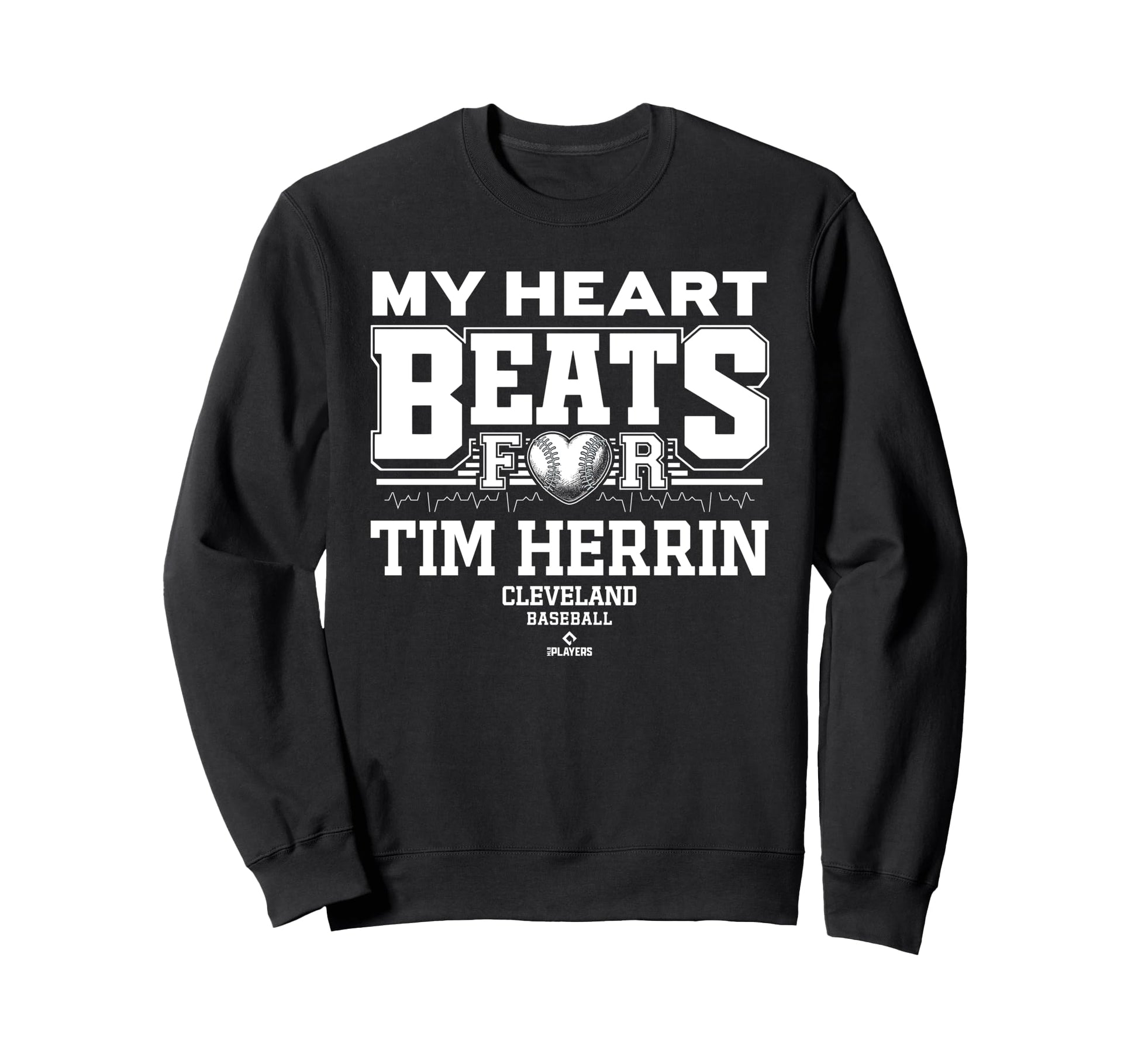My Heart Beats Tim Herrin Cleveland Sweatshirt - Minimalist Print Unisex - T-Shirt, Sweatshirt, Hoodie