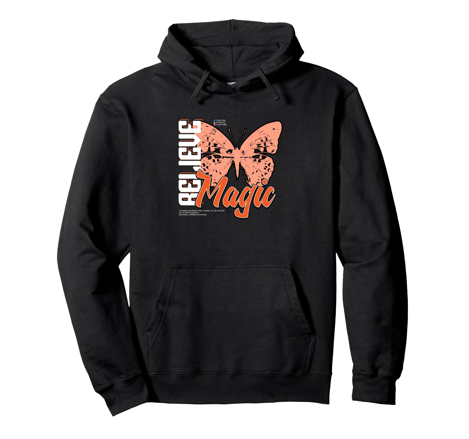 Butterfly Magic Y2K Grunge Aesthetic Hoodie - Minimalist Print Unisex - T-Shirt, Sweatshirt, Hoodie