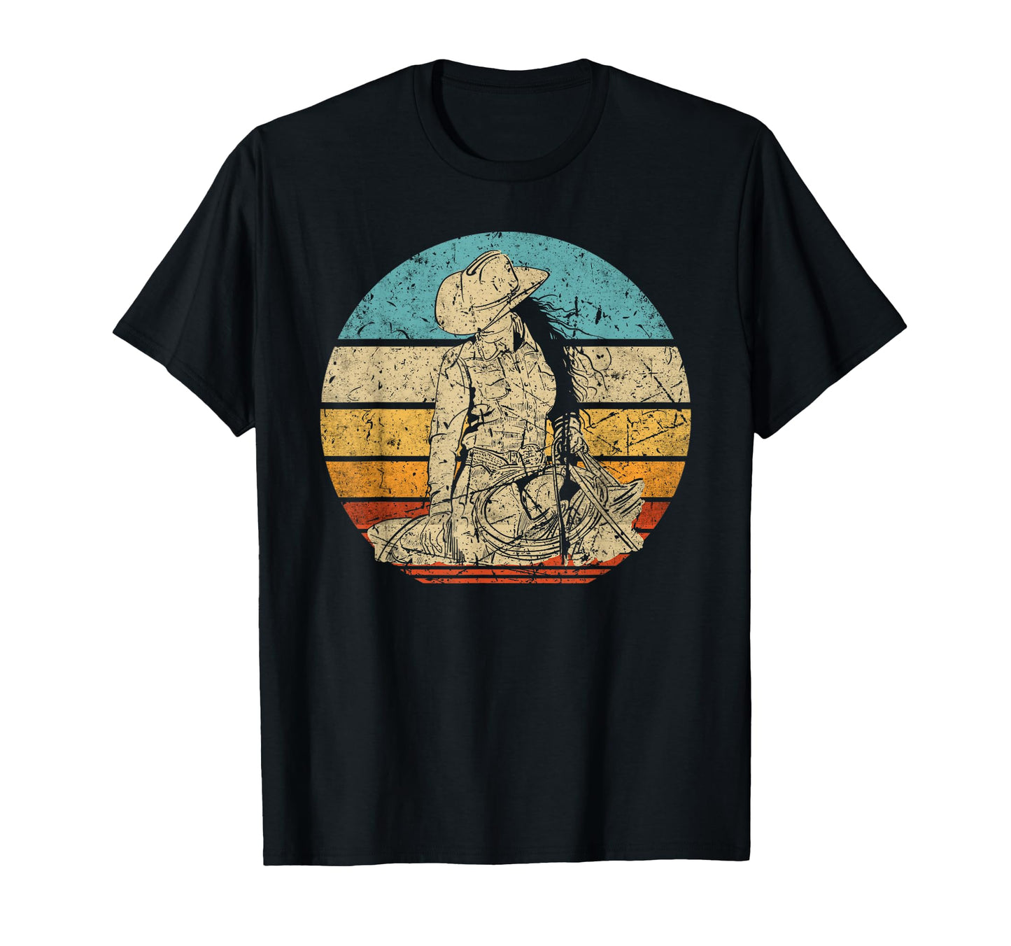 Western Riding Western Rider Riding Cowgirl T-Shirt - Unique Graphic Unisex - T-Shirt, Sweatshirt, Hoodie