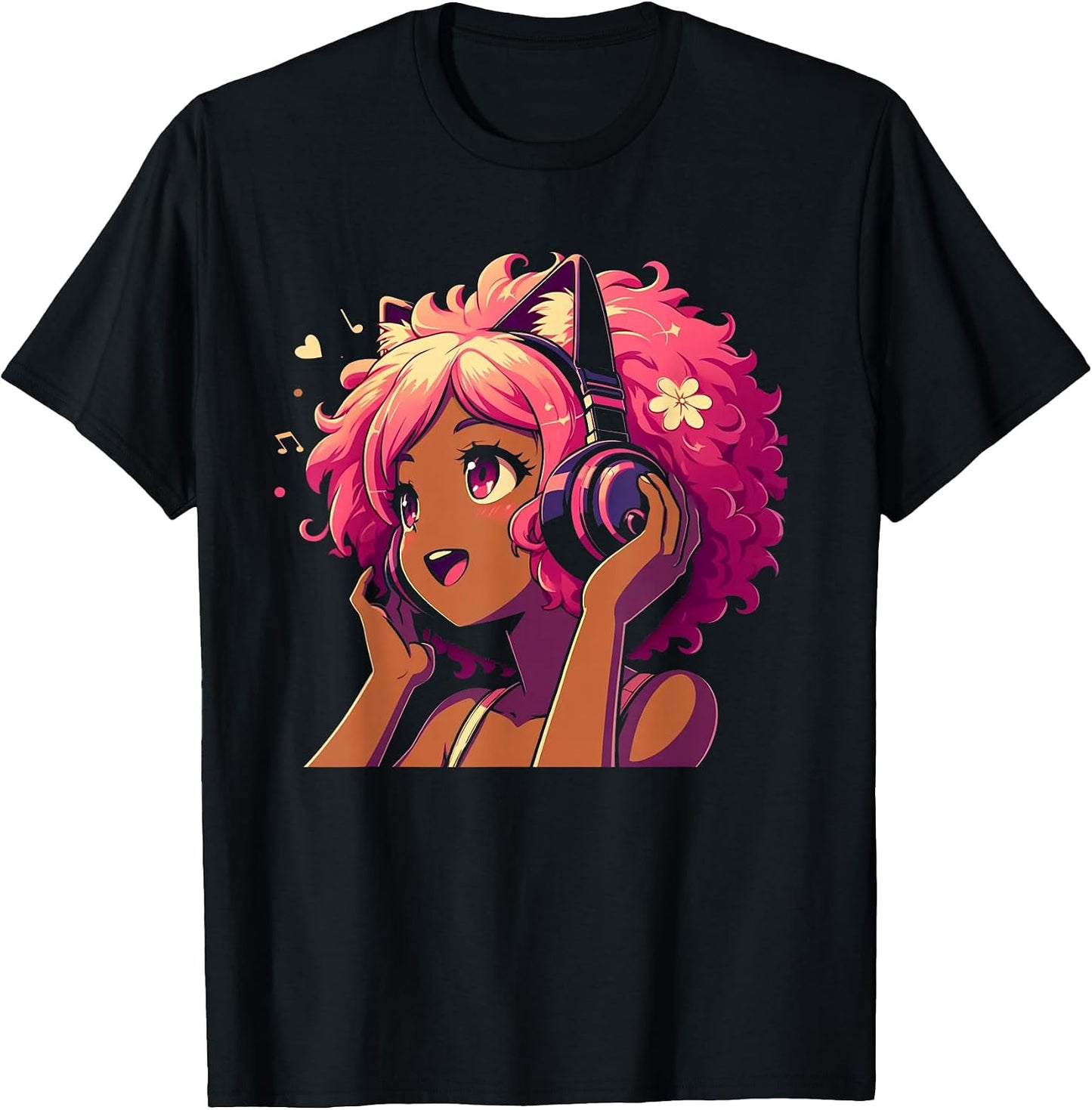 Anime Manga Music Gifts For Teen Girls Youth - Adult & Kids T-Shirts, Sweatshirts & Hoodies apparel design preview 1