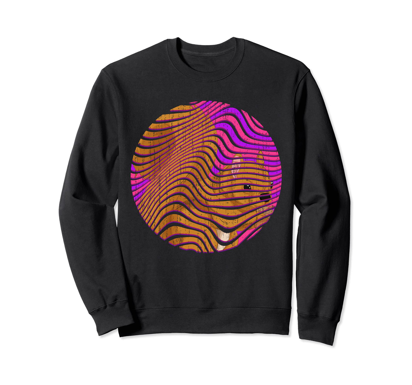 80S Art Synthwave Squirrel Forest Sweatshirt - Minimalist Print Men Women - T-Shirt, Sweatshirt, Hoodie