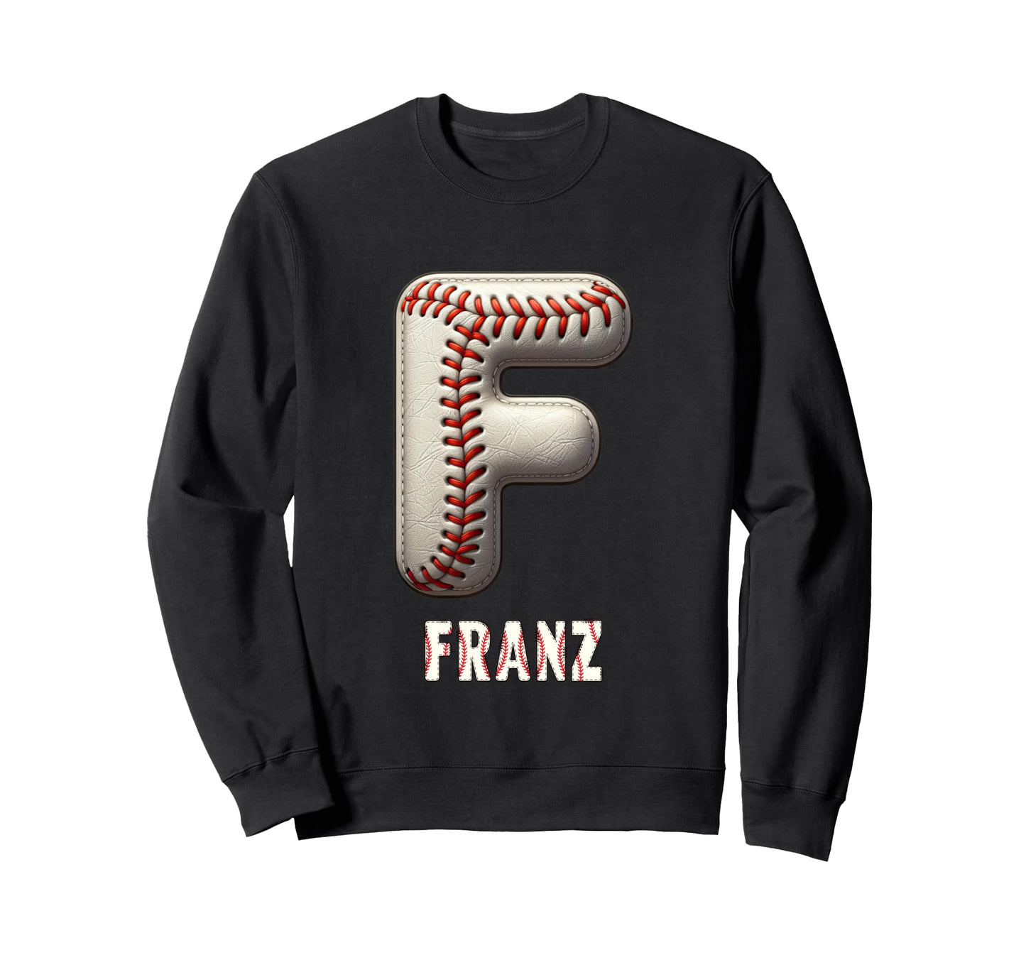 Baseball Home Run Jonte Initial Sweatshirt - Minimalist Print for Adults - T-Shirt, Sweatshirt, Hoodie