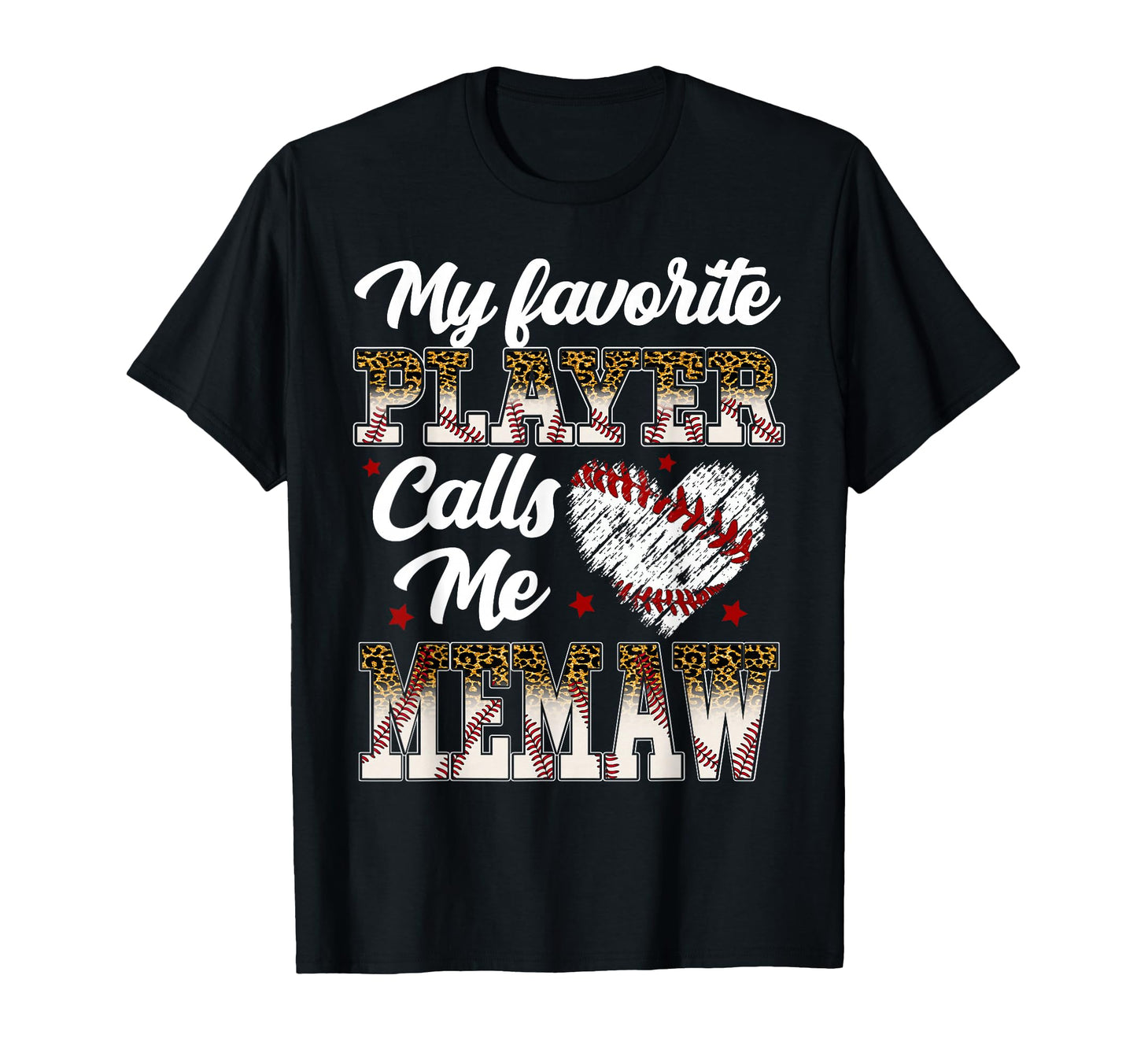 My Favorite Player Calls Me Memaw T-Shirt - Aesthetic Graphic for Adults - T-Shirt, Sweatshirt, Hoodie