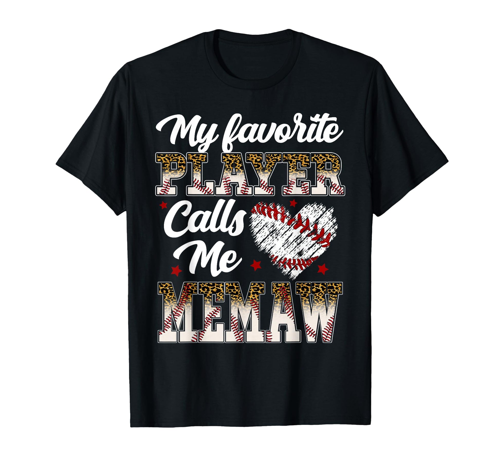 My Favorite Player Calls Me Memaw T-Shirt - Aesthetic Graphic for Adults - T-Shirt, Sweatshirt, Hoodie