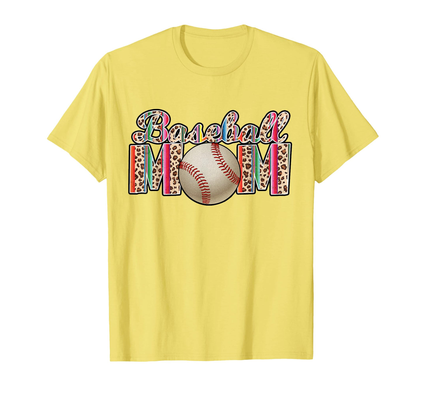 Baseball Mom Leopard Tie Dye Baseball T-Shirt - Graphic Print Unisex - T-Shirt, Sweatshirt, Hoodie