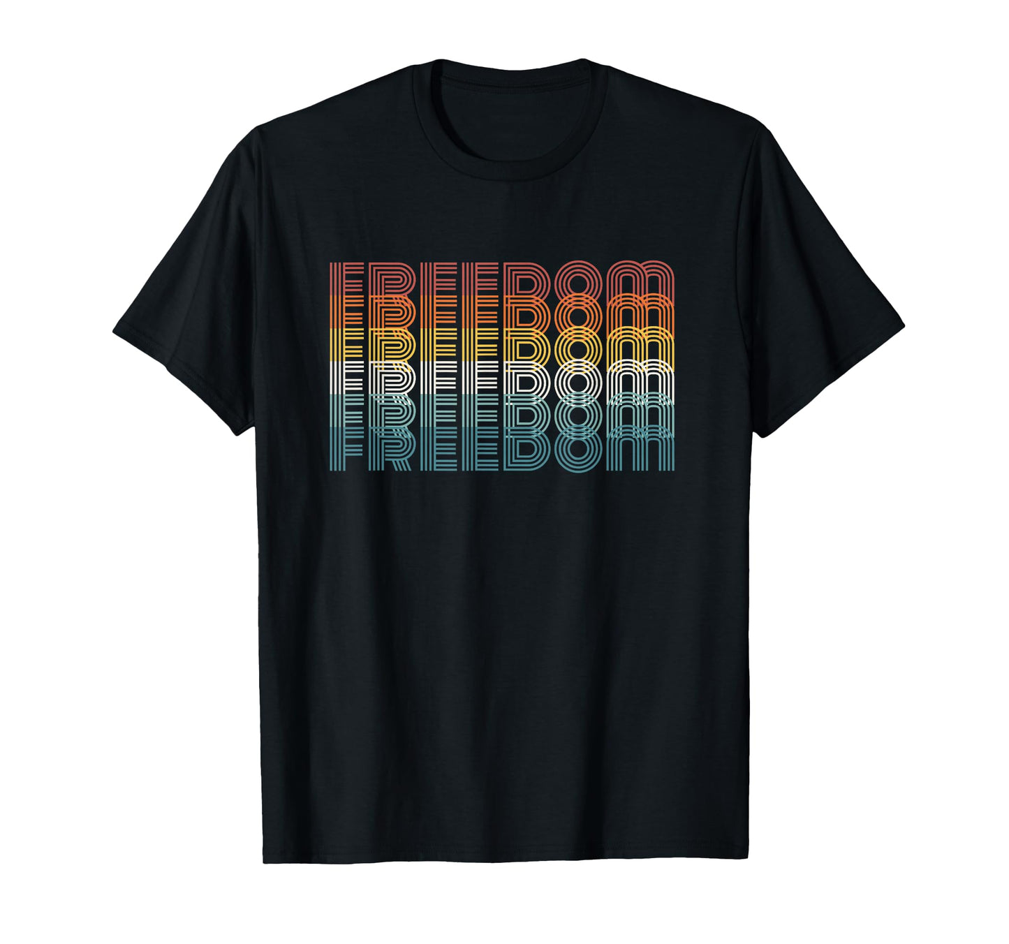 Freedom Distressed Stripes T-Shirt - Casual Everyday Wear for Adults - T-Shirt, Sweatshirt, Hoodie