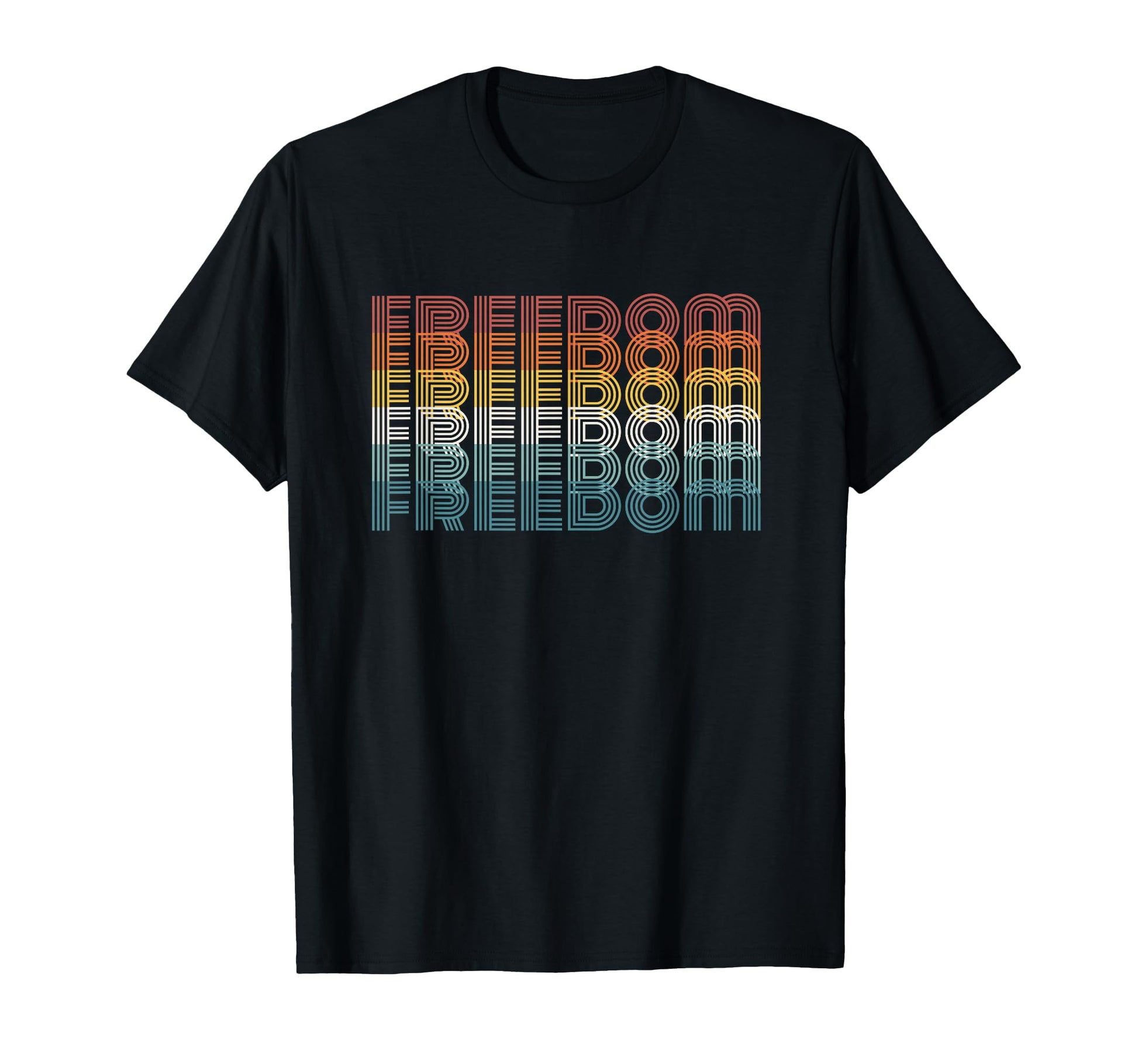 Freedom Distressed Stripes T-Shirt - Casual Everyday Wear for Adults - T-Shirt, Sweatshirt, Hoodie