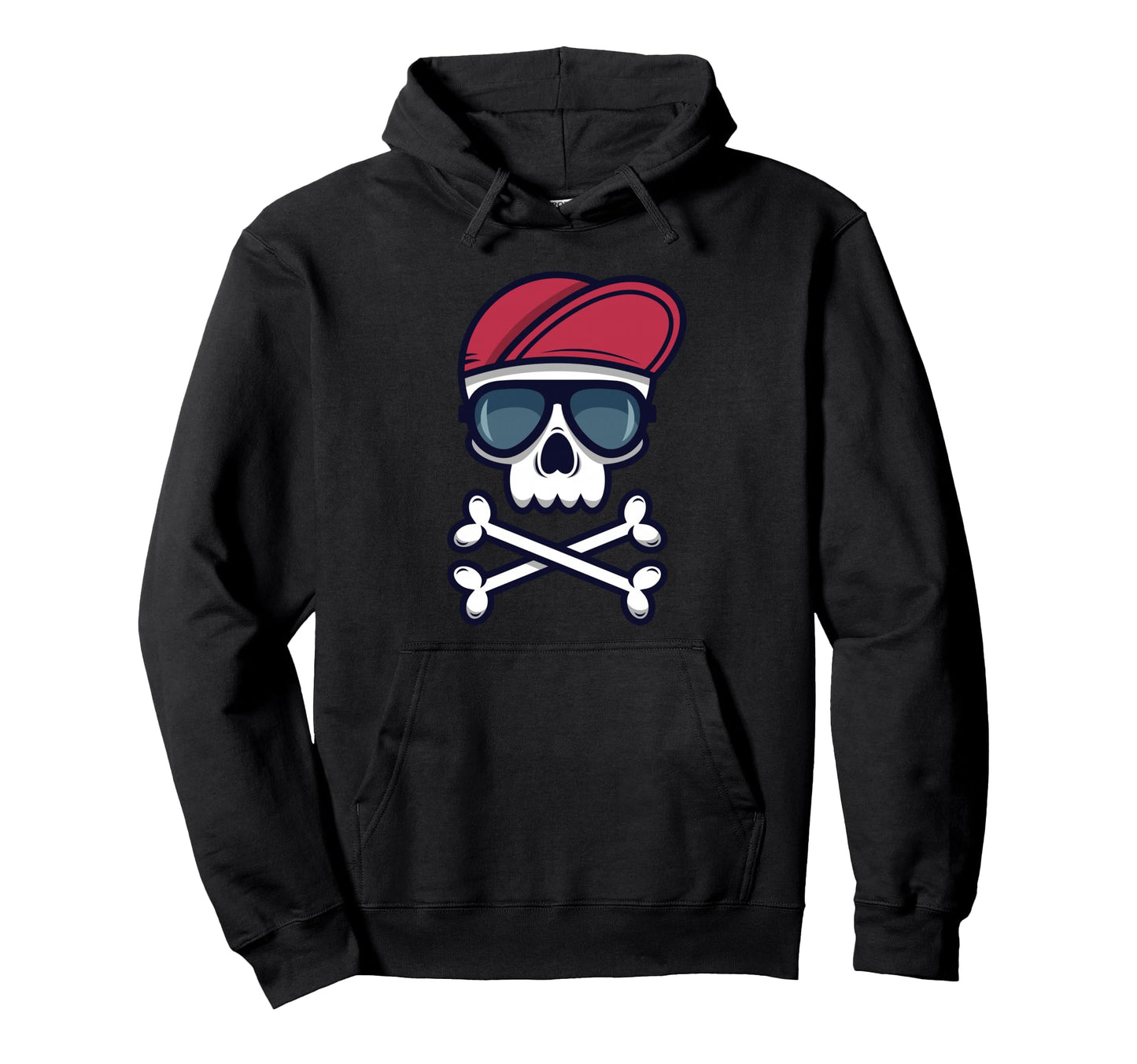 Skull Crossbones Sunglasses Baseball Hat Hoodie - Graphic Print Unisex - T-Shirt, Sweatshirt, Hoodie
