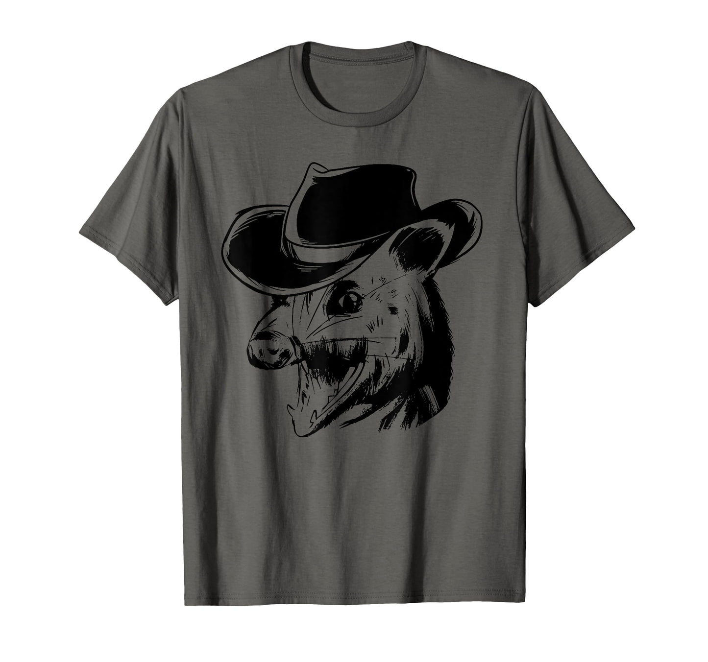 Opossum Cowboy Hat Funny Possum T-Shirt - Casual Everyday Wear for Adults - T-Shirt, Sweatshirt, Hoodie