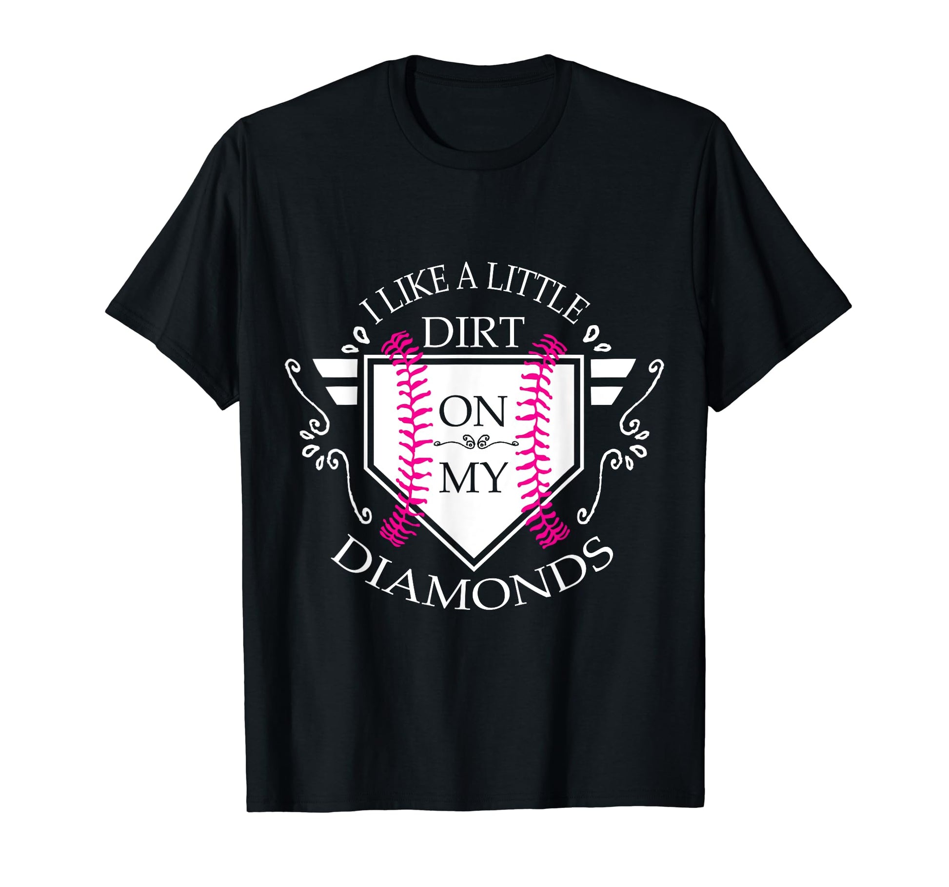 I Like Little Dirt My Diamond Softball T-Shirt - Minimalist Print Men Women - T-Shirt, Sweatshirt, Hoodie