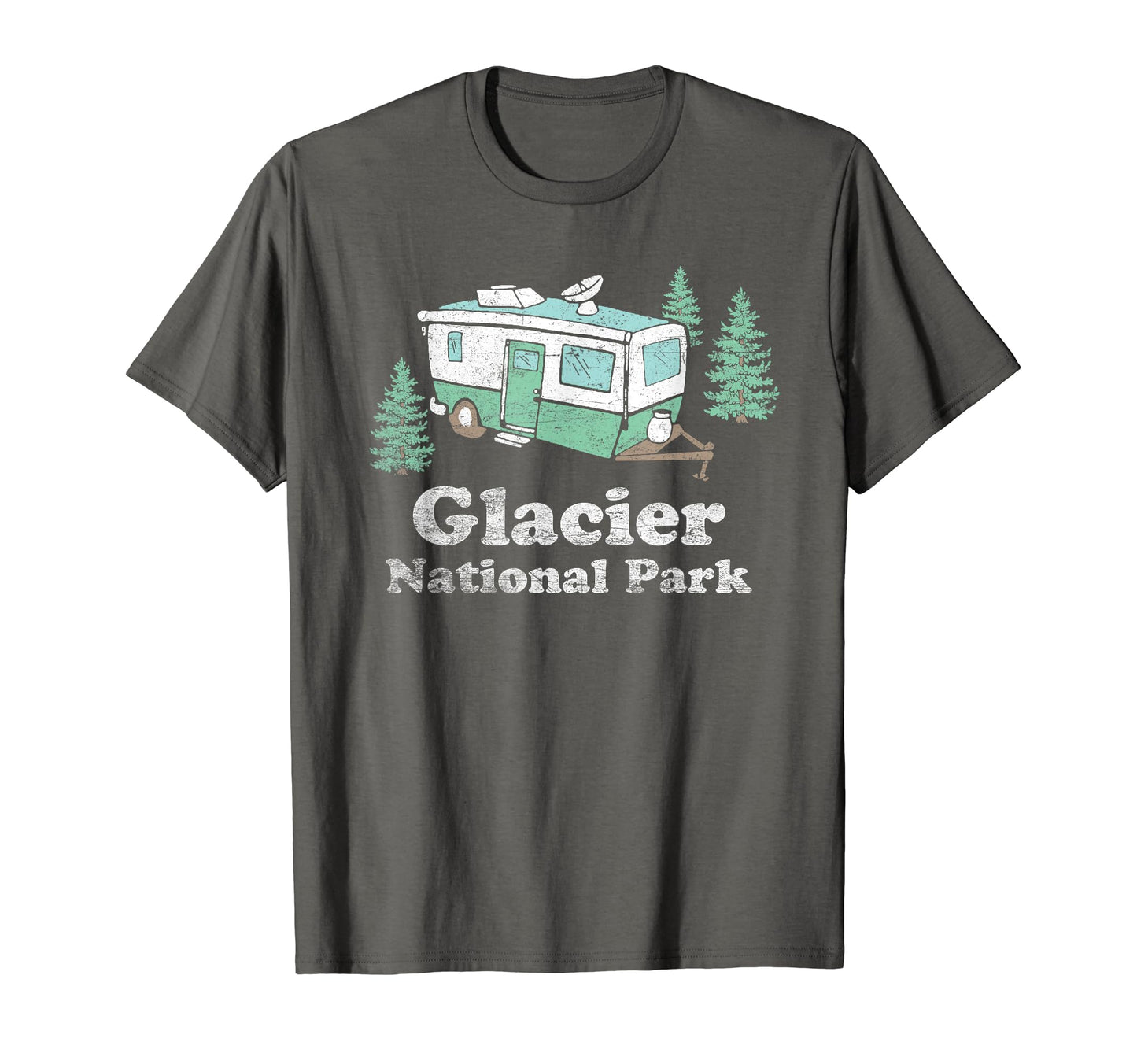 Glacier National Park Camper T-Shirt - Aesthetic Graphic Men Women - T-Shirt, Sweatshirt, Hoodie
