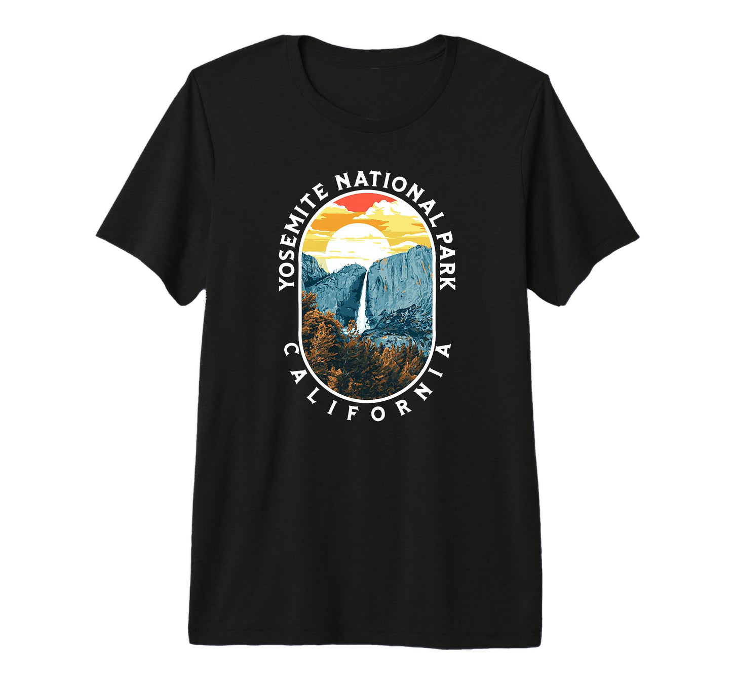 Yosemite Falls National Park T-Shirt - Aesthetic Graphic Men Women - T-Shirt, Sweatshirt, Hoodie