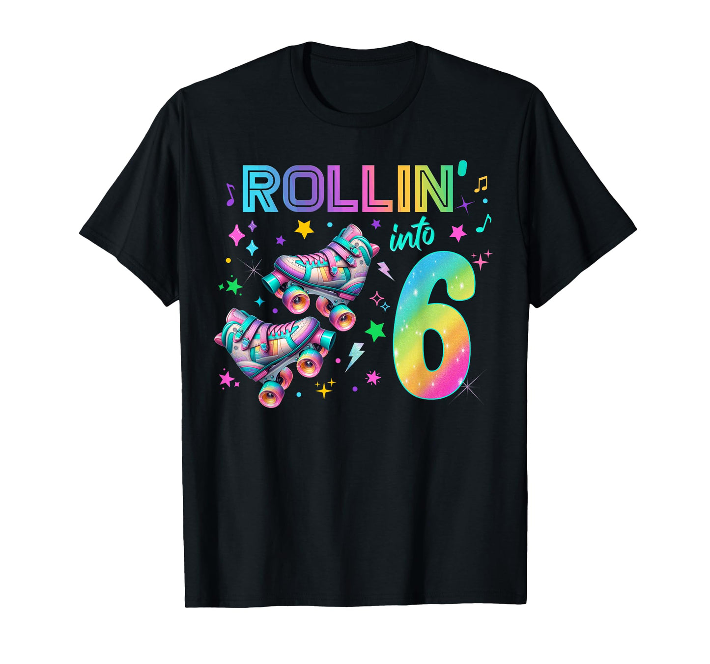 Roller Skates Birthday Outfit T-Shirt - Unique Graphic Men Women - T-Shirt, Sweatshirt, Hoodie
