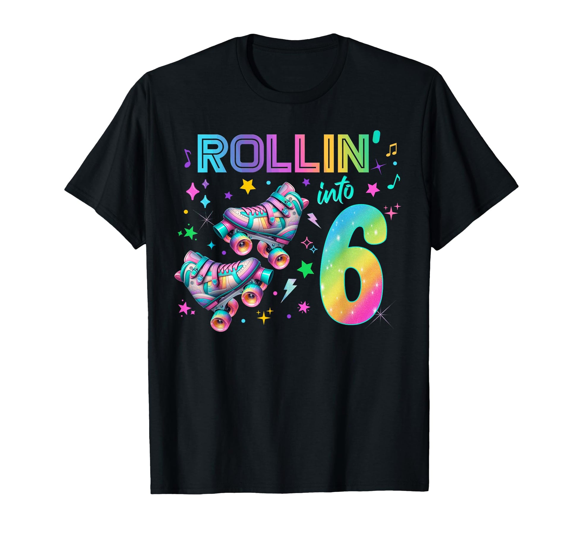 Roller Skates Birthday Outfit T-Shirt - Unique Graphic Men Women - T-Shirt, Sweatshirt, Hoodie