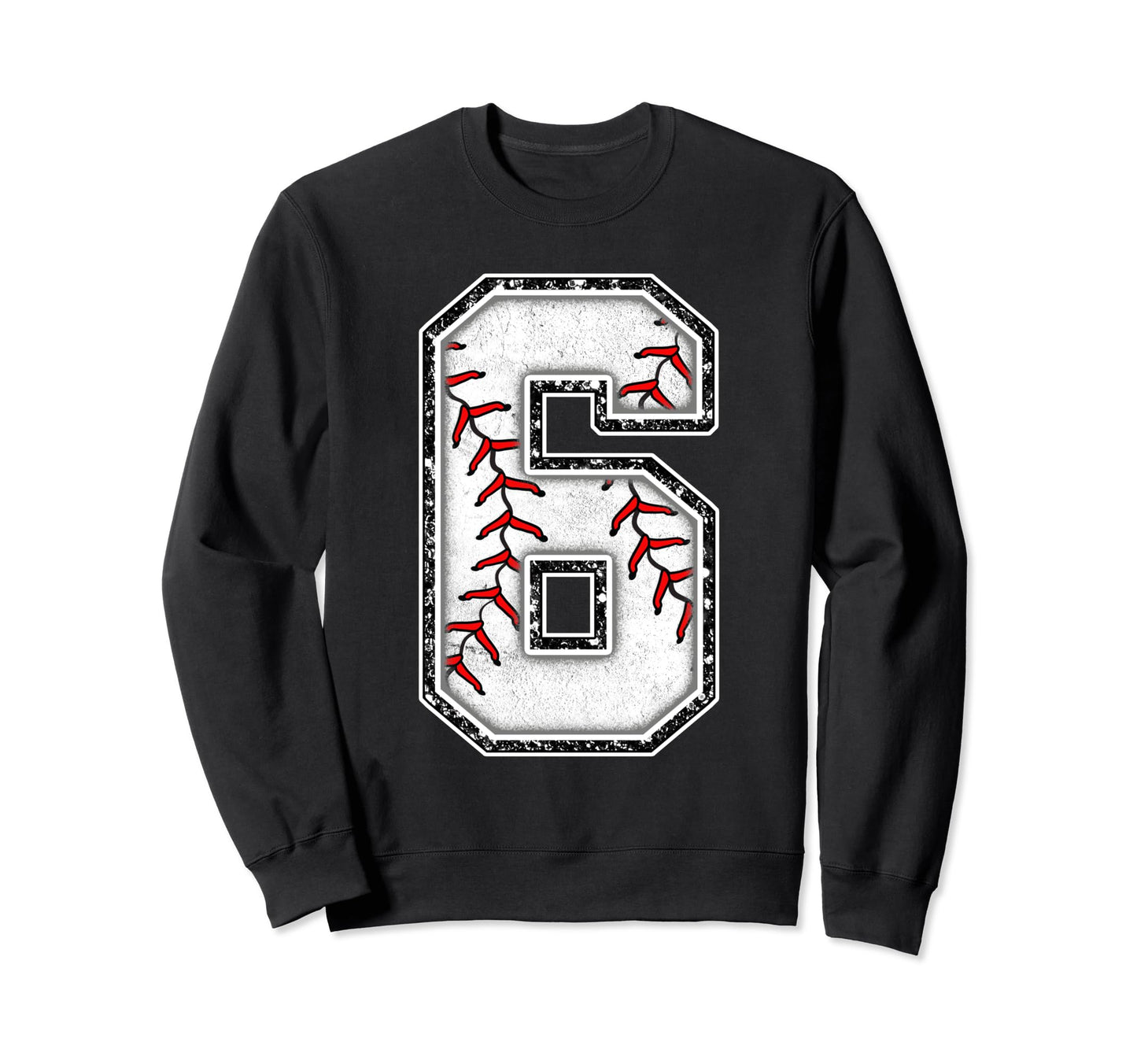 6 Years Old Birthday Baseball Sweatshirt - Streetwear Style for Adults - T-Shirt, Sweatshirt, Hoodie