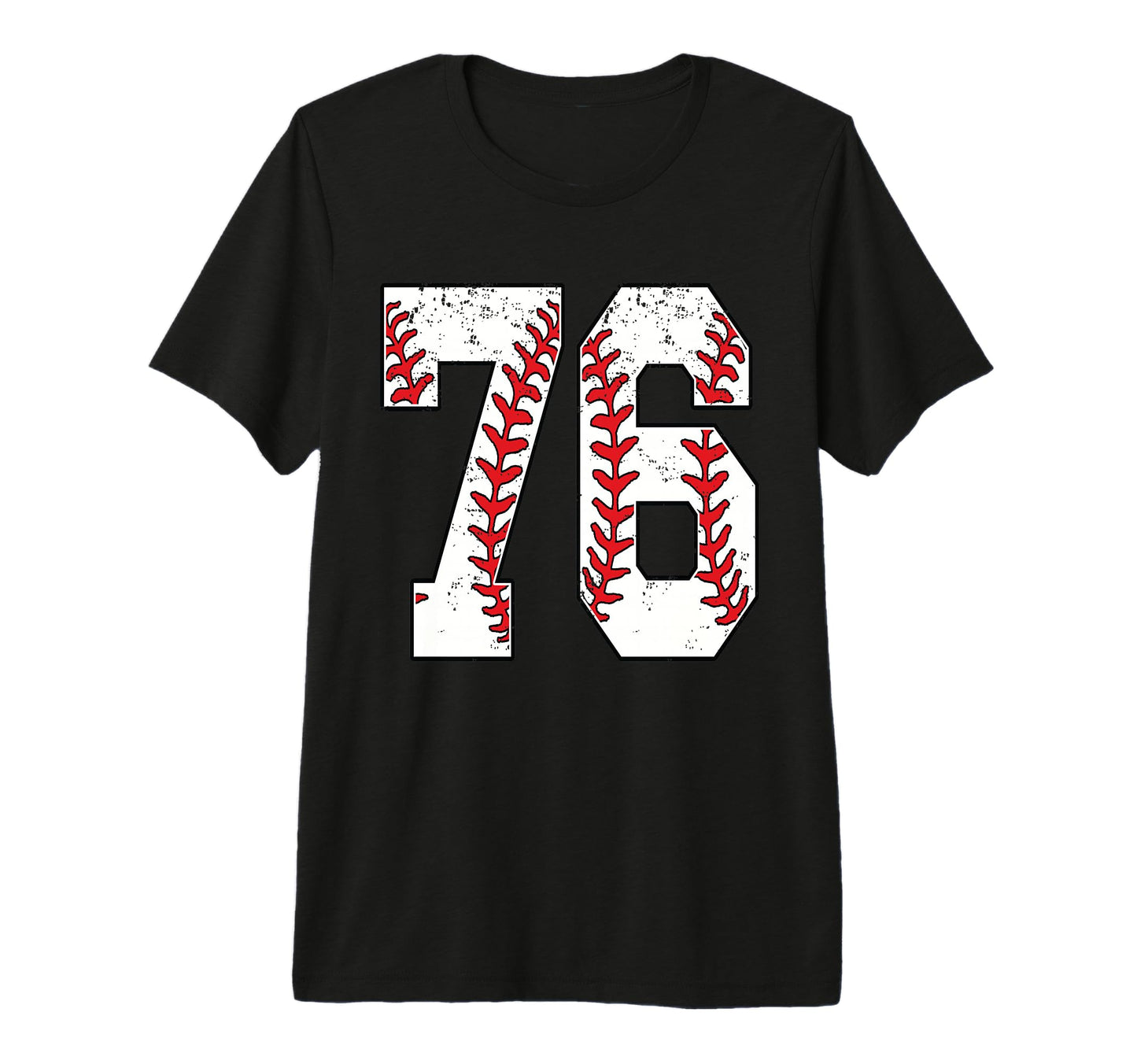 Number 76 Baseball 76 Jersey Number T-Shirt - Aesthetic Graphic Men Women - T-Shirt, Sweatshirt, Hoodie