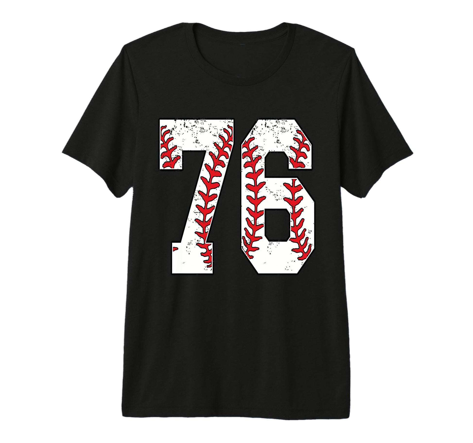 Number 76 Baseball 76 Jersey Number T-Shirt - Aesthetic Graphic Men Women - T-Shirt, Sweatshirt, Hoodie