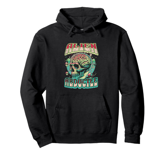 Alien Abductee Alien Head Colorful Hoodie - Fun Novelty Design for Adults - T-Shirt, Sweatshirt, Hoodie