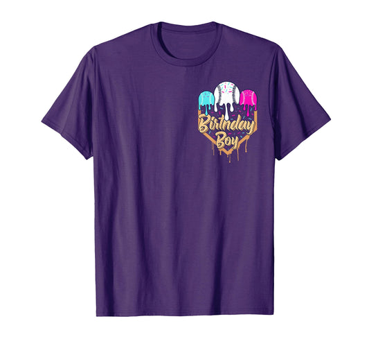 11Th Birthday Baseball Ice Cream T-Shirt - Casual Everyday Wear for Adults - T-Shirt, Sweatshirt, Hoodie