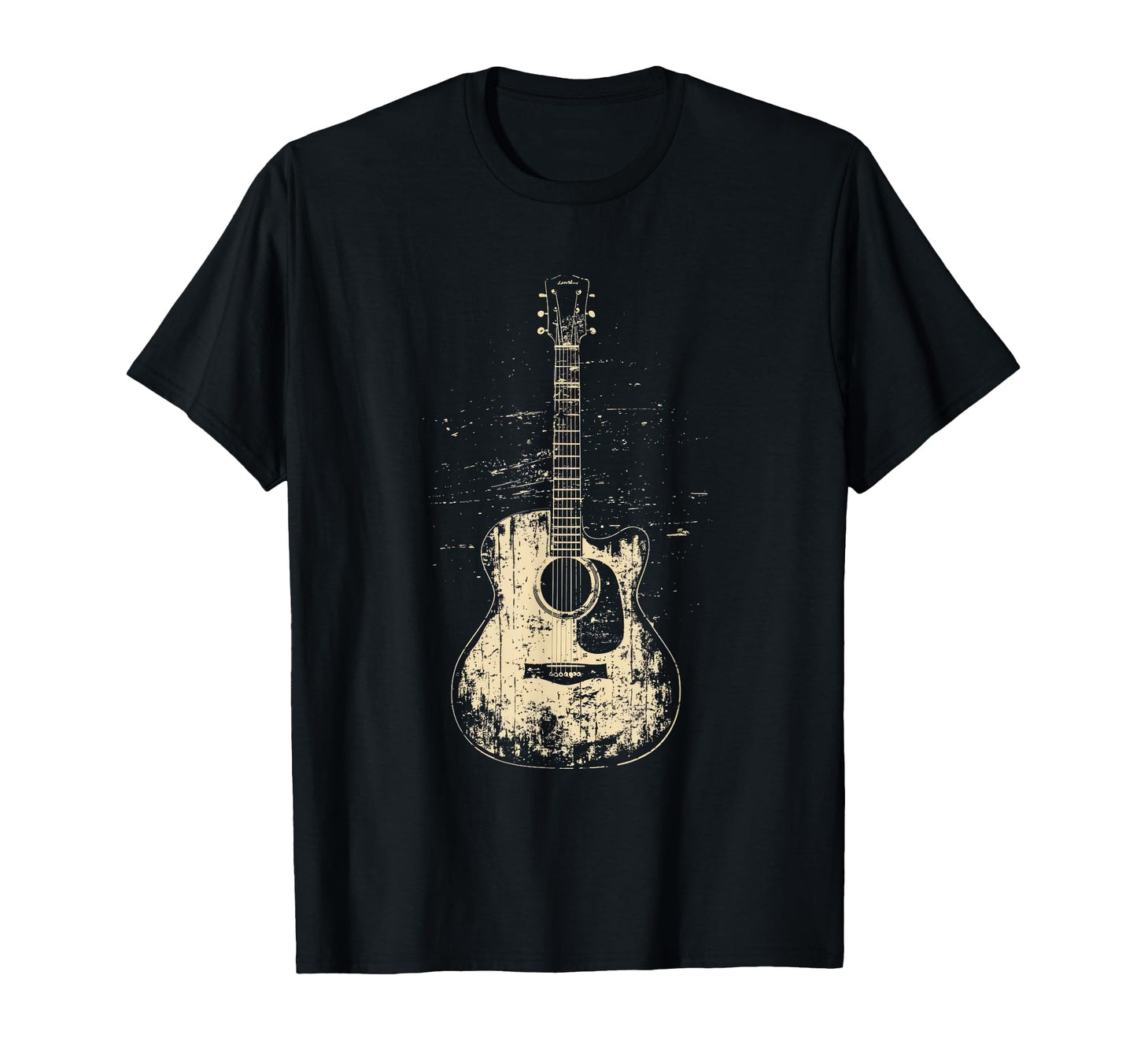 Acoustic Guitar Player Rock T-Shirt - Custom Art Print Men Women - T-Shirt, Sweatshirt, Hoodie