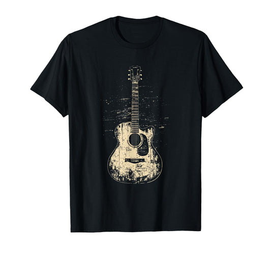 Acoustic Guitar Player Rock T-Shirt - Custom Art Print Men Women - T-Shirt, Sweatshirt, Hoodie
